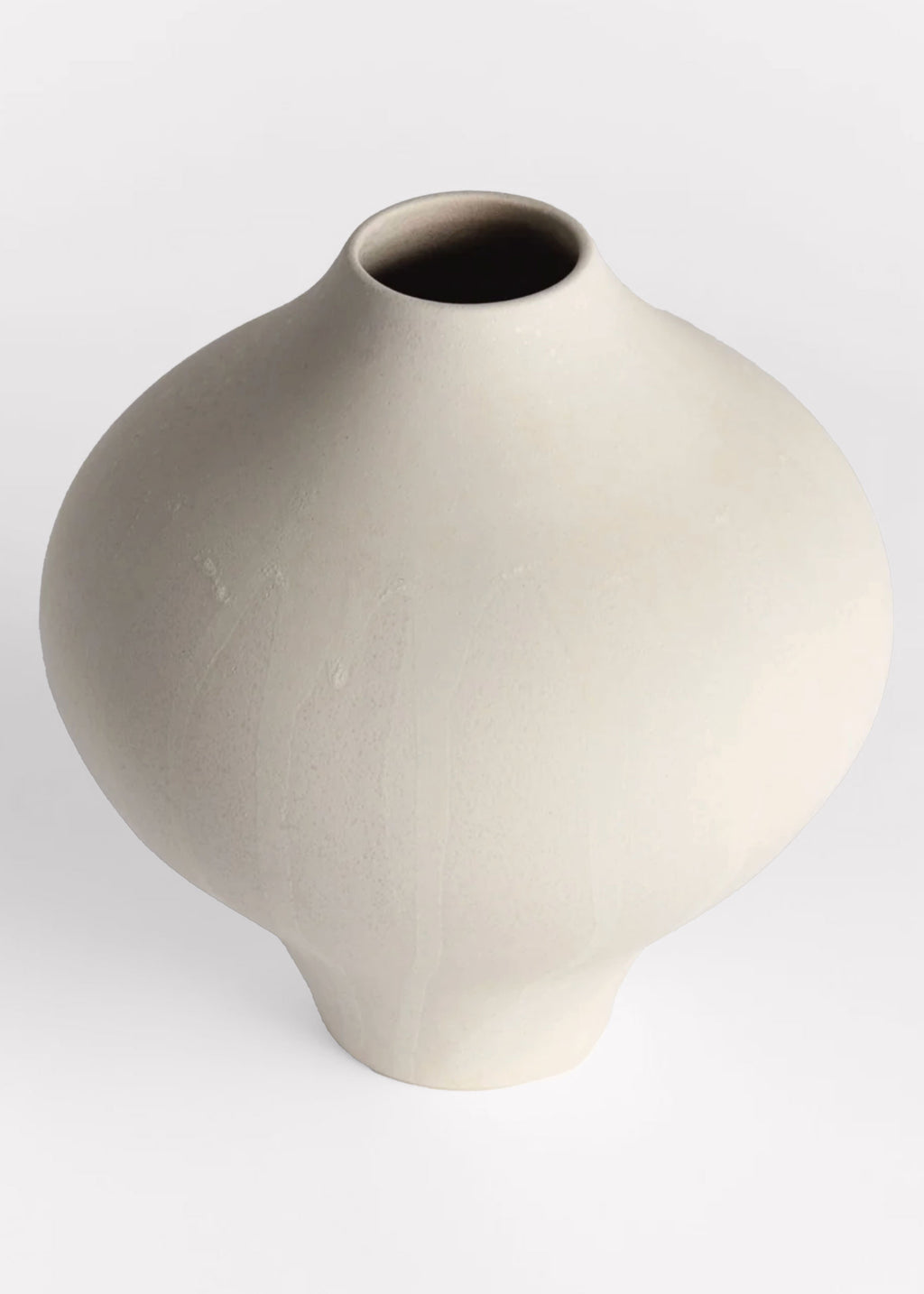  Matte Cream Handmade Ceramic Vase