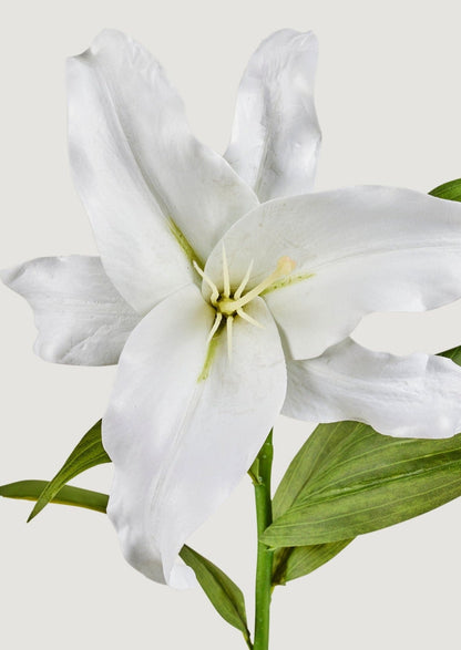 Faux Flowers Natural Touch White Casablanca Lily