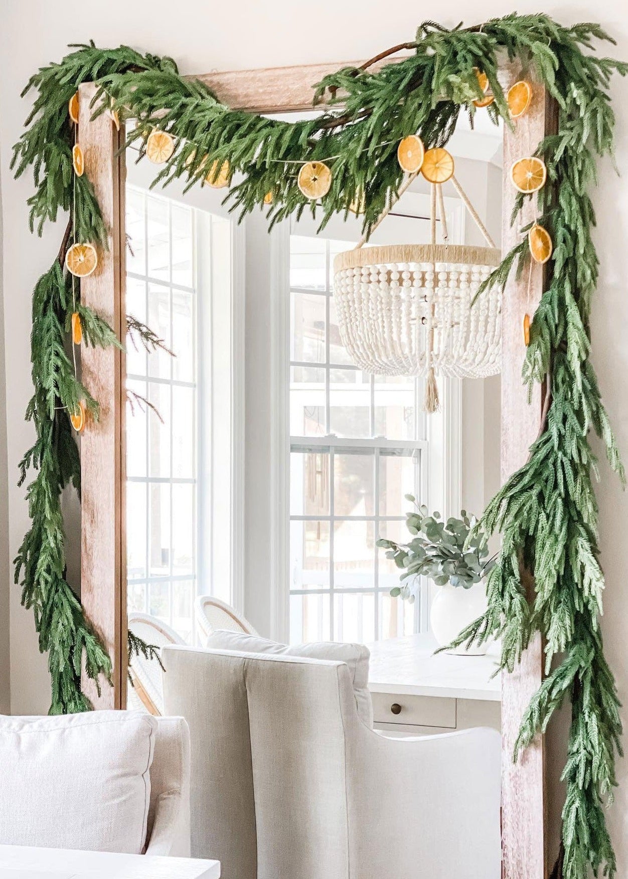 Preserved Orange Slices Strung with Norfolk Garland