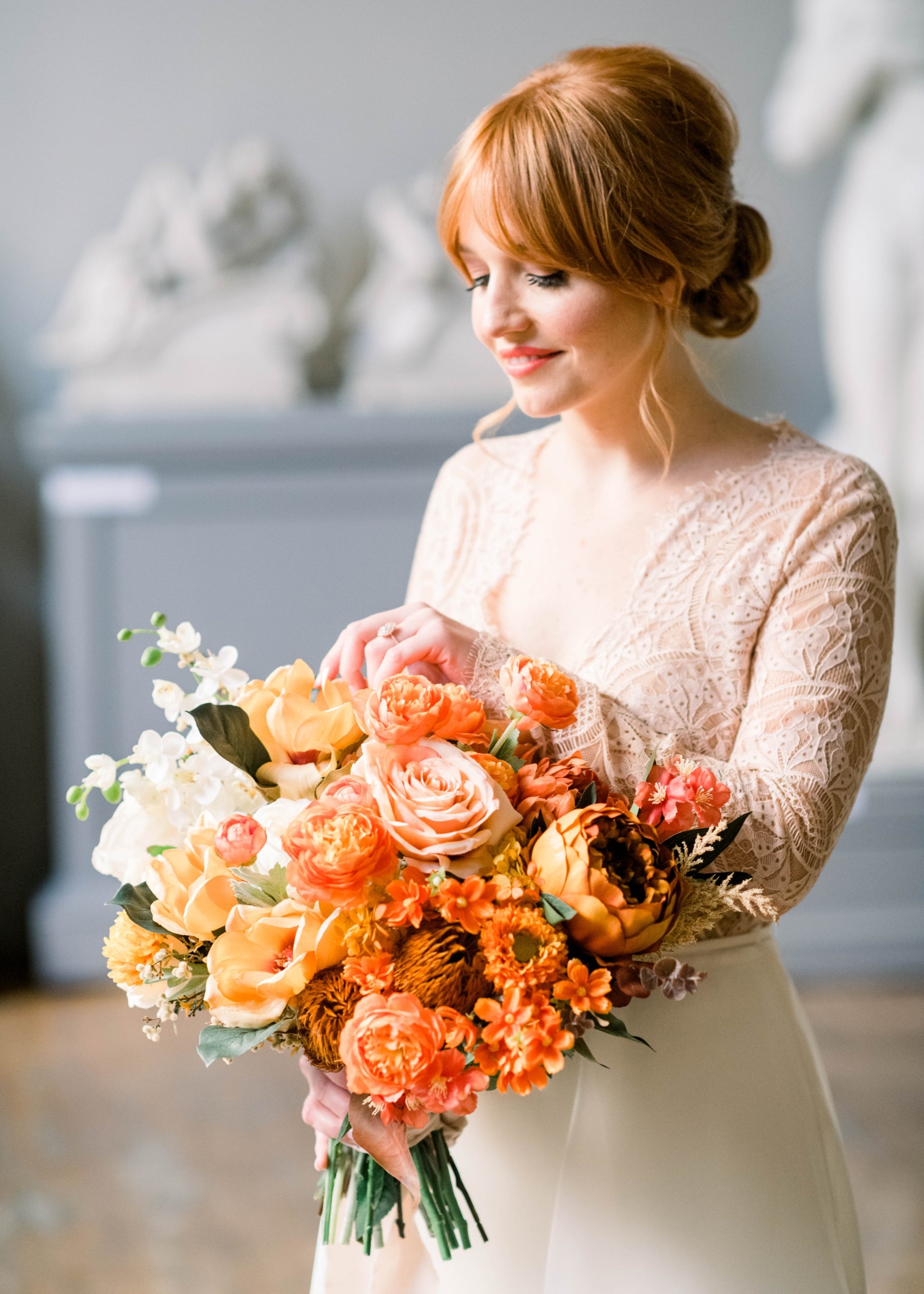 Orange Wedding Bouquet