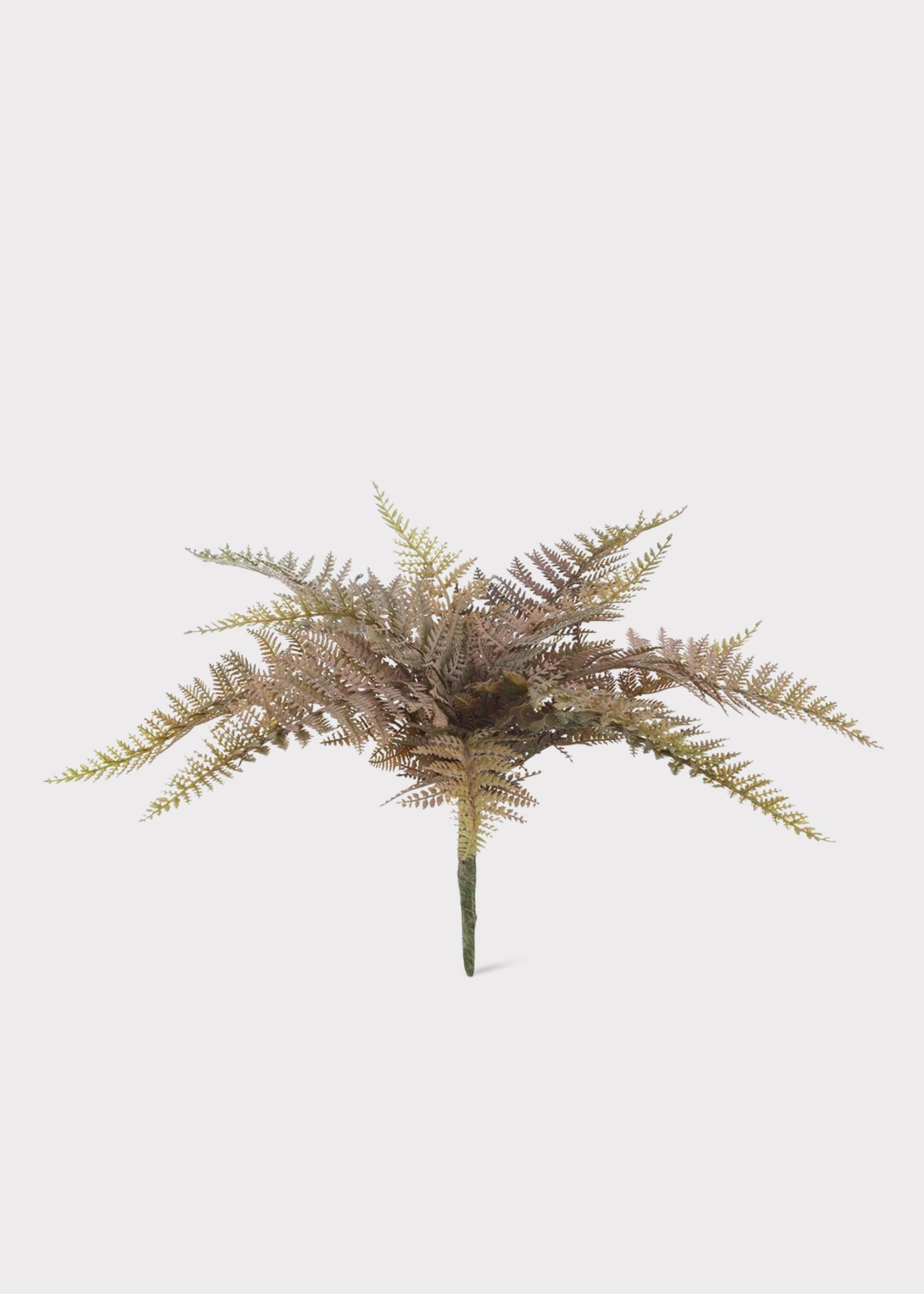 Fake Fern Leaf Bush in Autumn Mauve Green