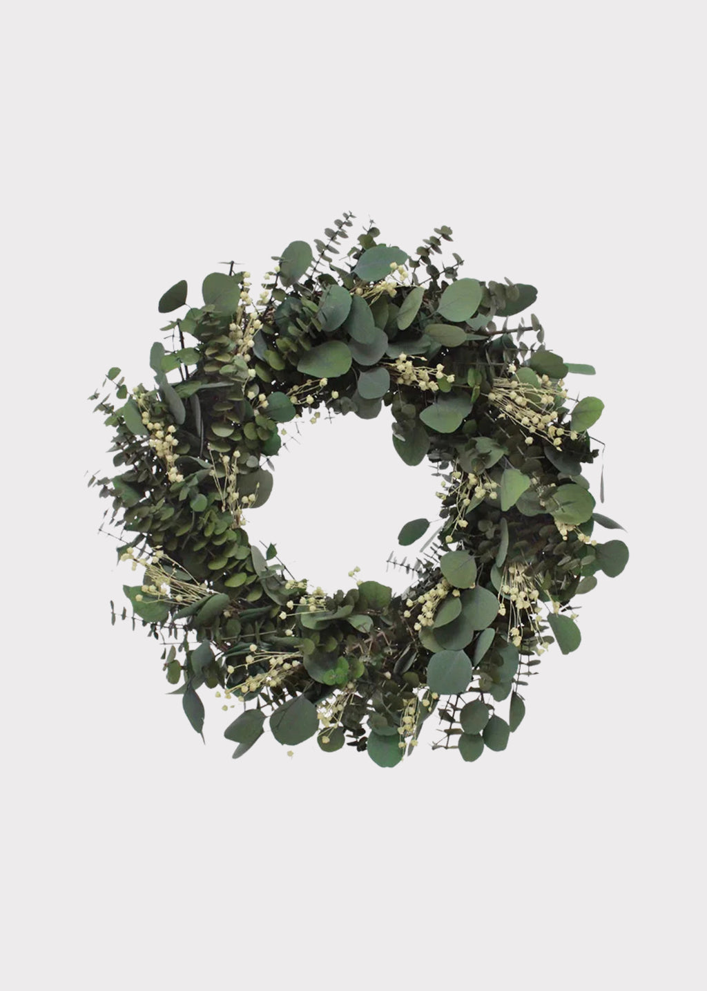 Preserved Eucalyptus Leaf and Flax Wreath