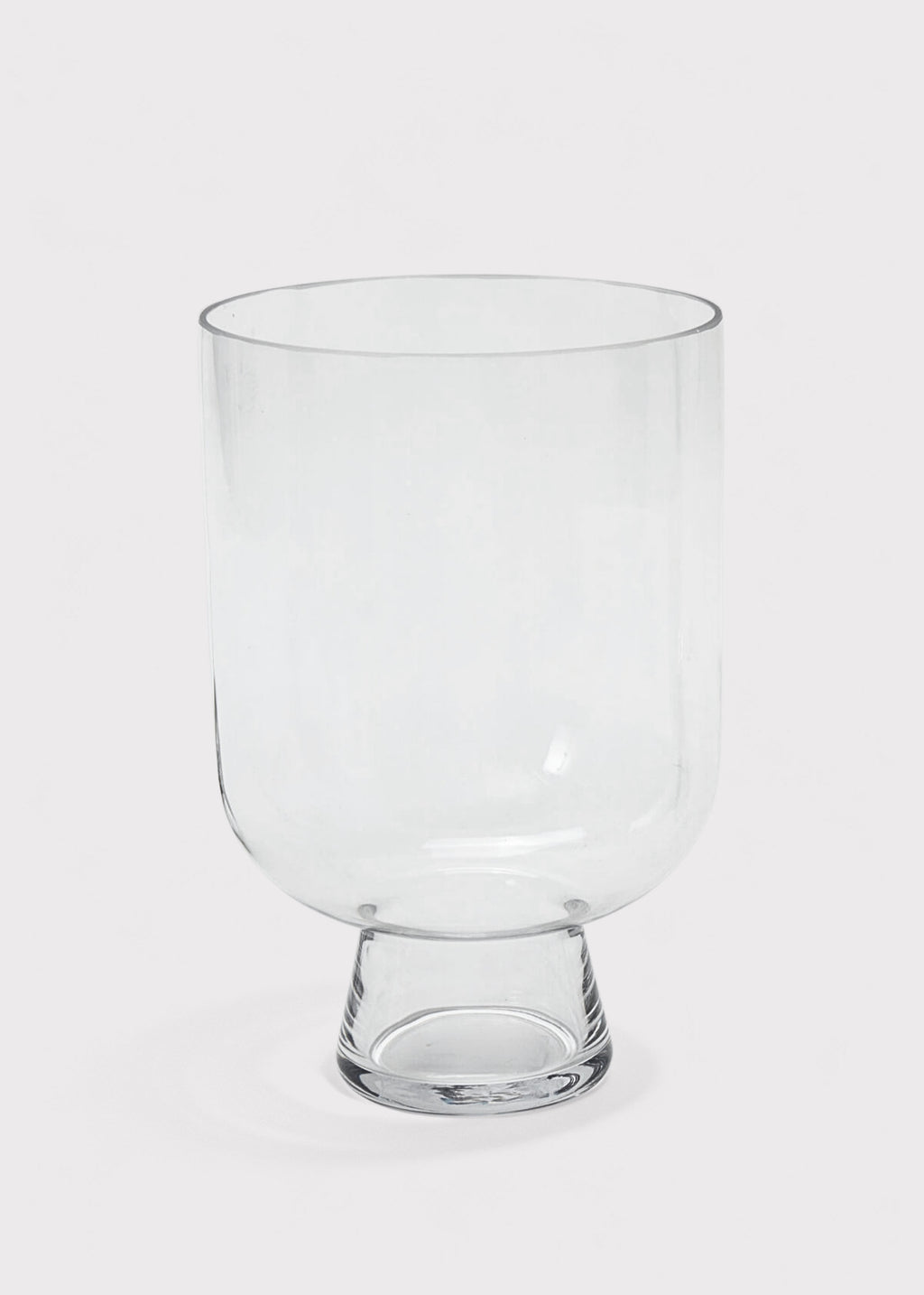 Clear Glass Reservoir Terrarium Vase
