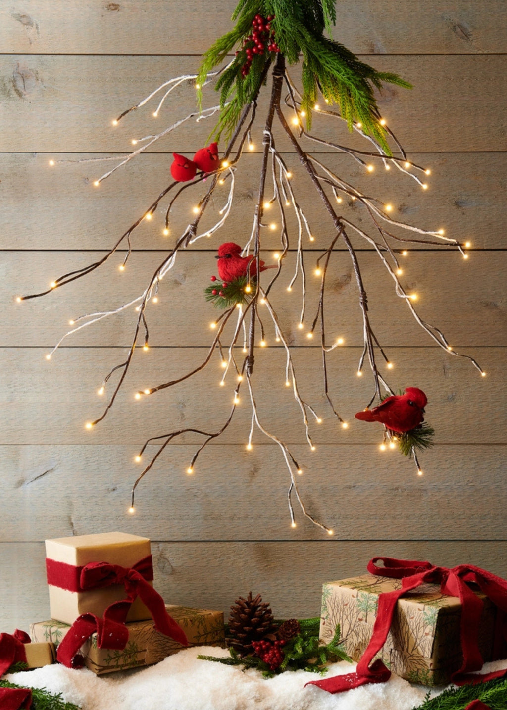 Decorative branch with lights 