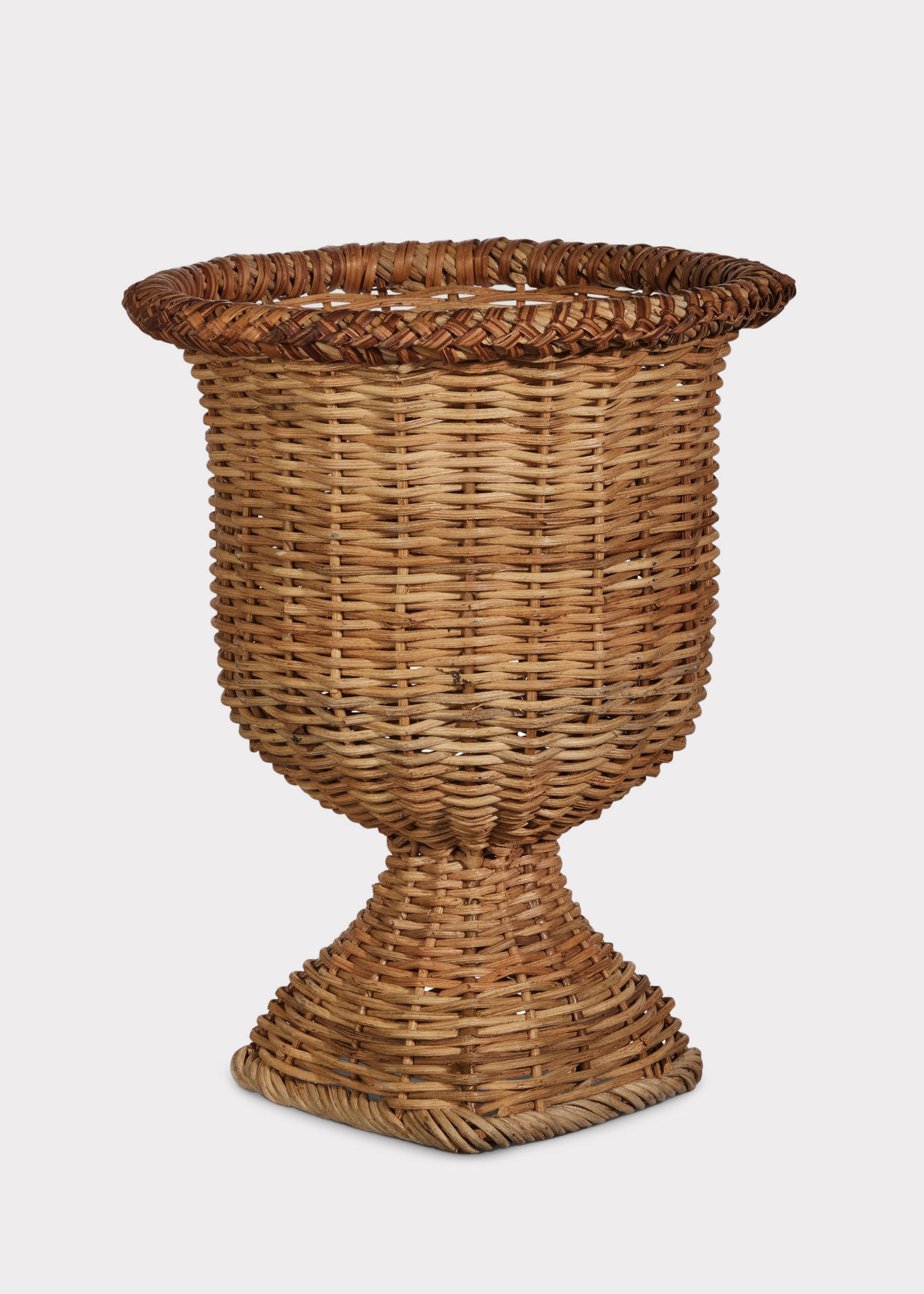 woven wicker planter 15" Woven Urn