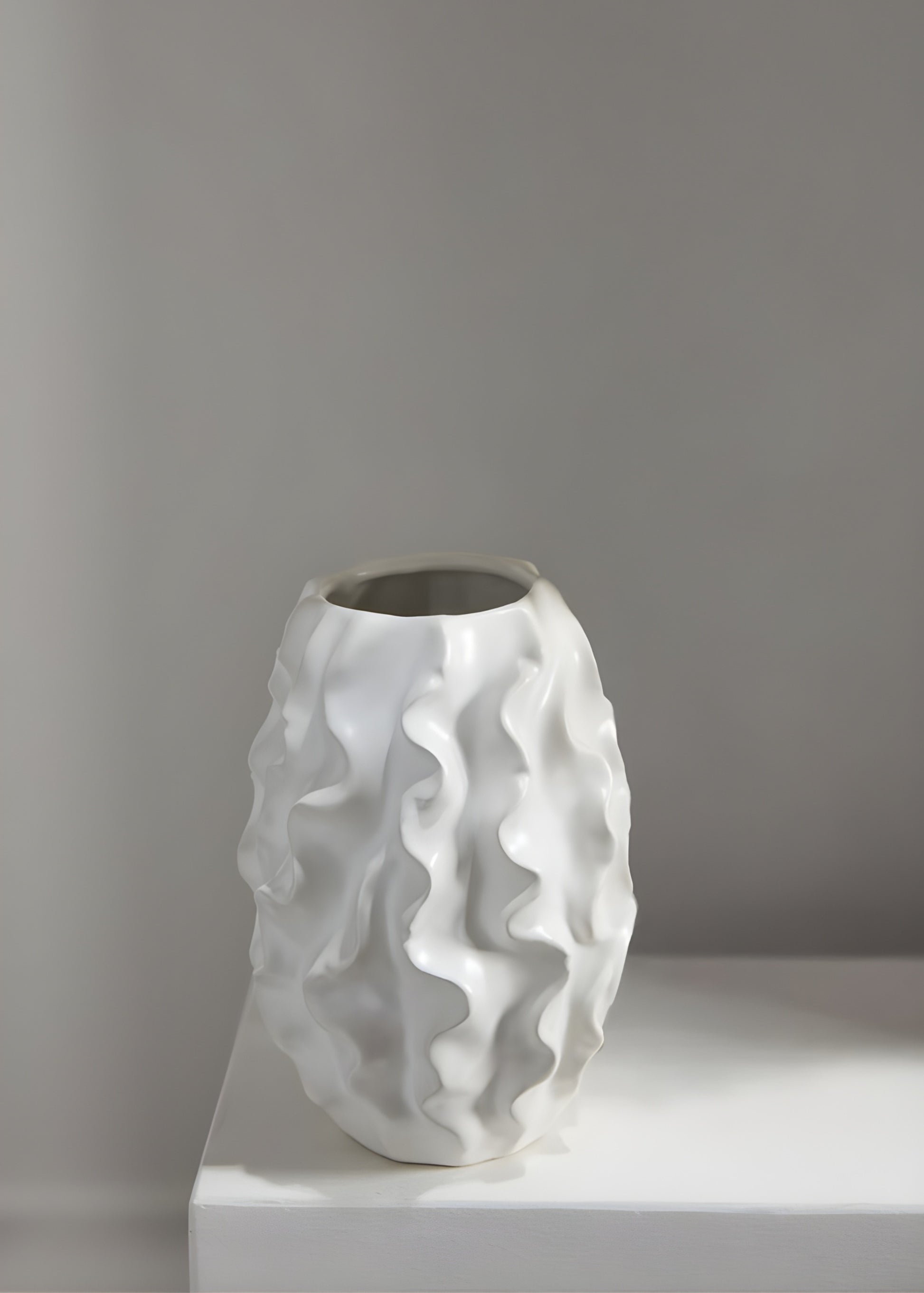 Ceramic Ruffle Vase