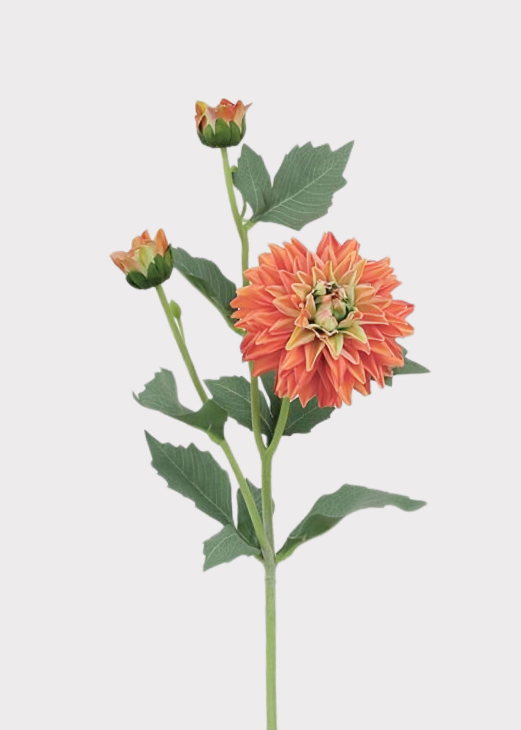 Real Touch Dahlia Fake Flower in Orange