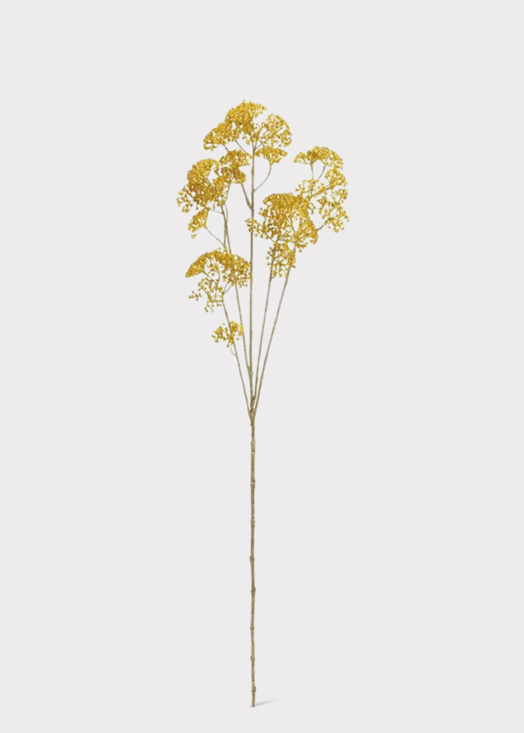 Yellow Fake Yarrow Flower Branch