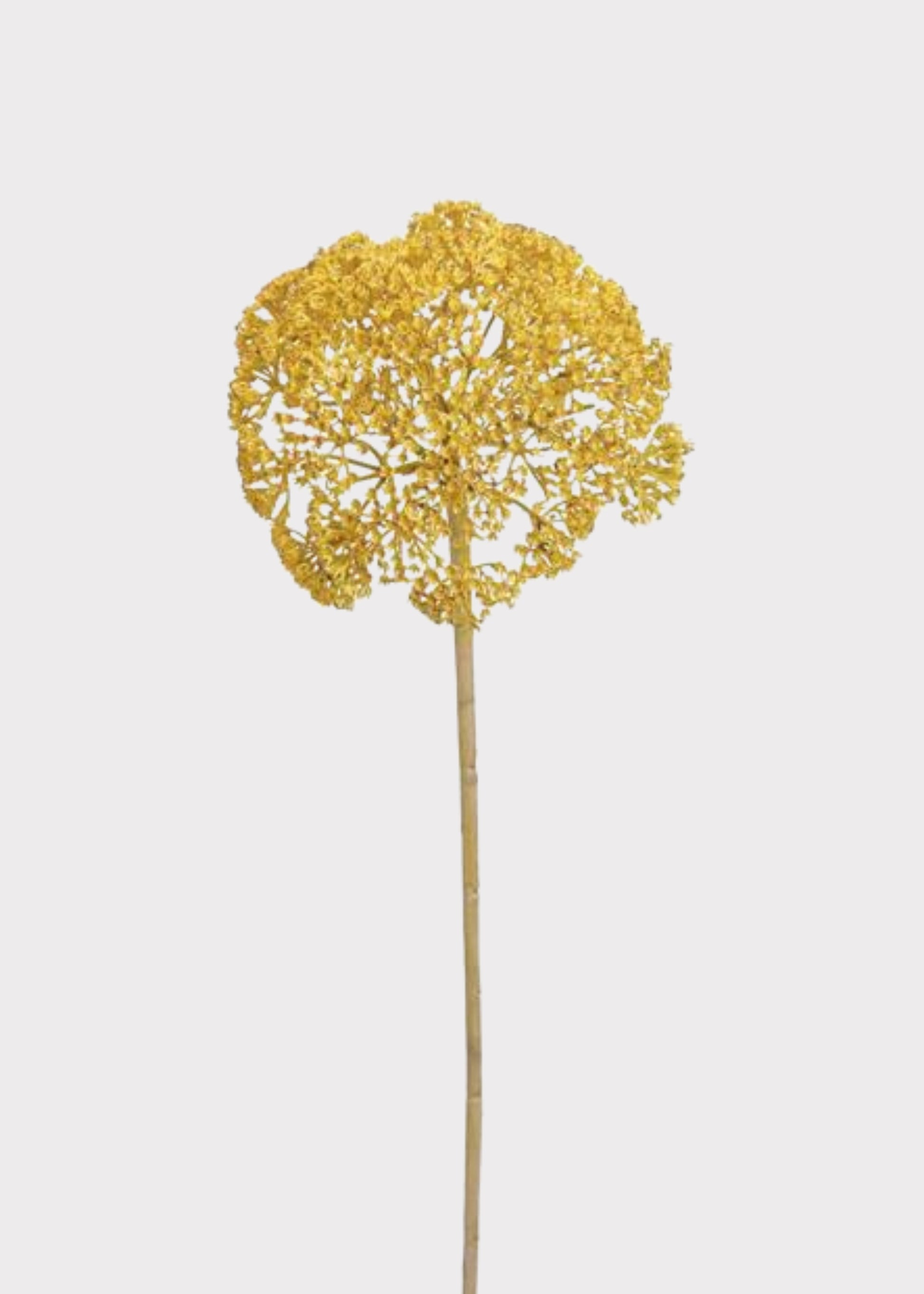 Artificial Mustard Yellow Yarrow Bloom Cluster 