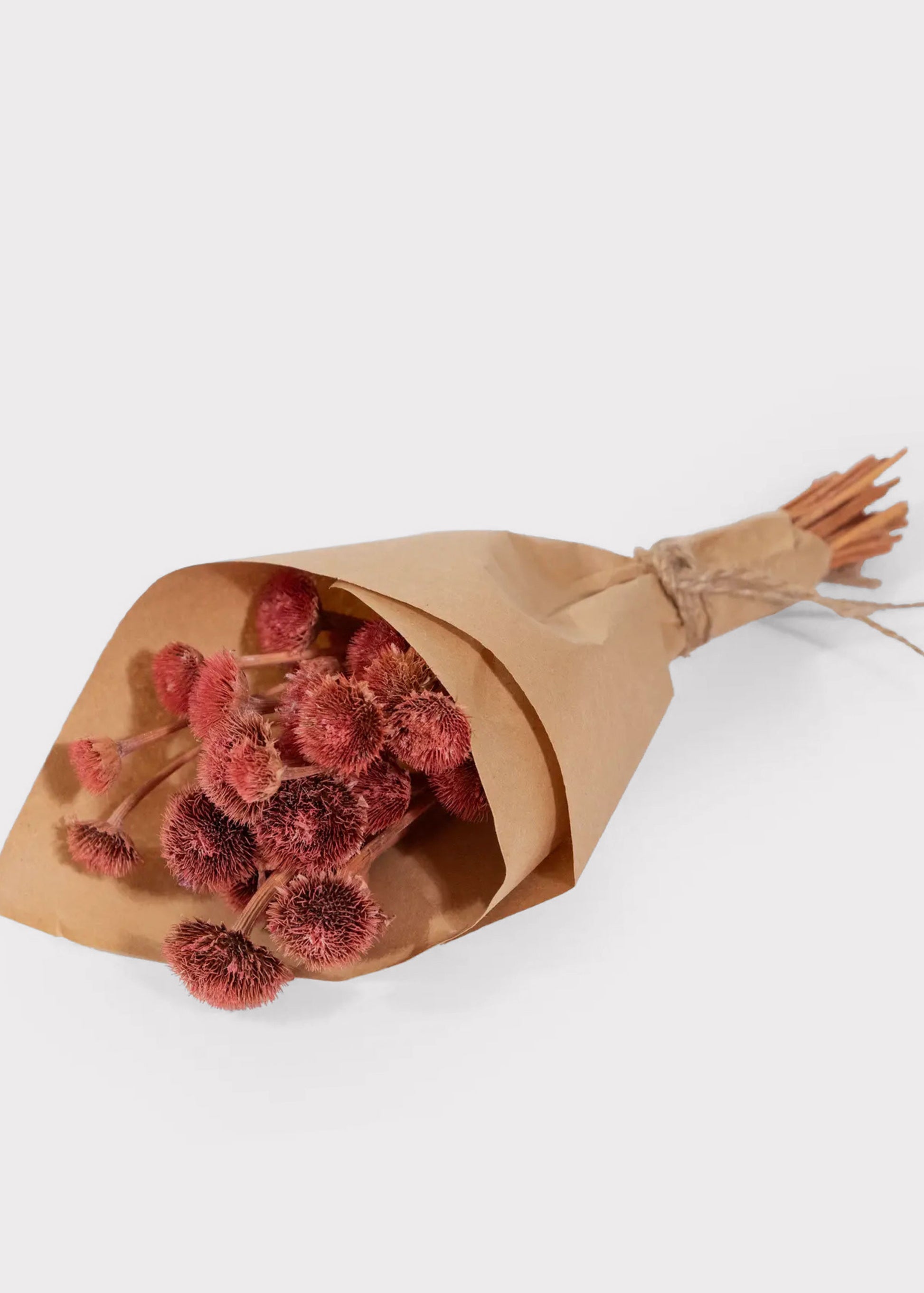 mini dried pink flower bouquet