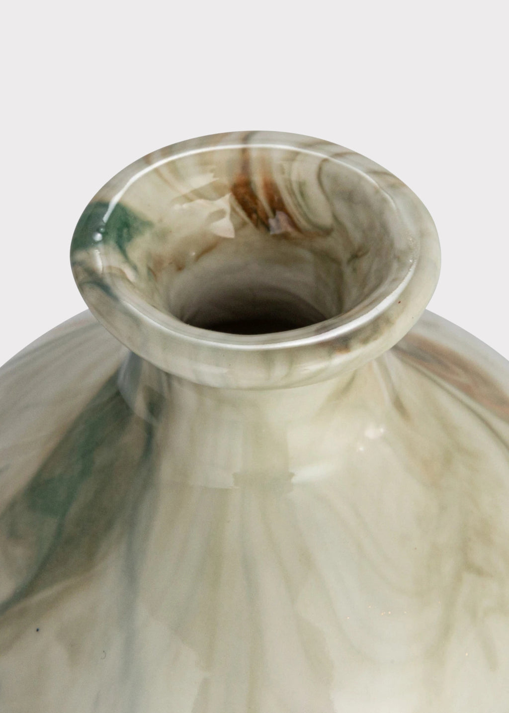 Marble-patterned vase 