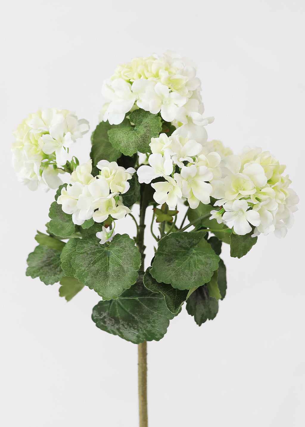 Faux White Geranium Bush Outdoor