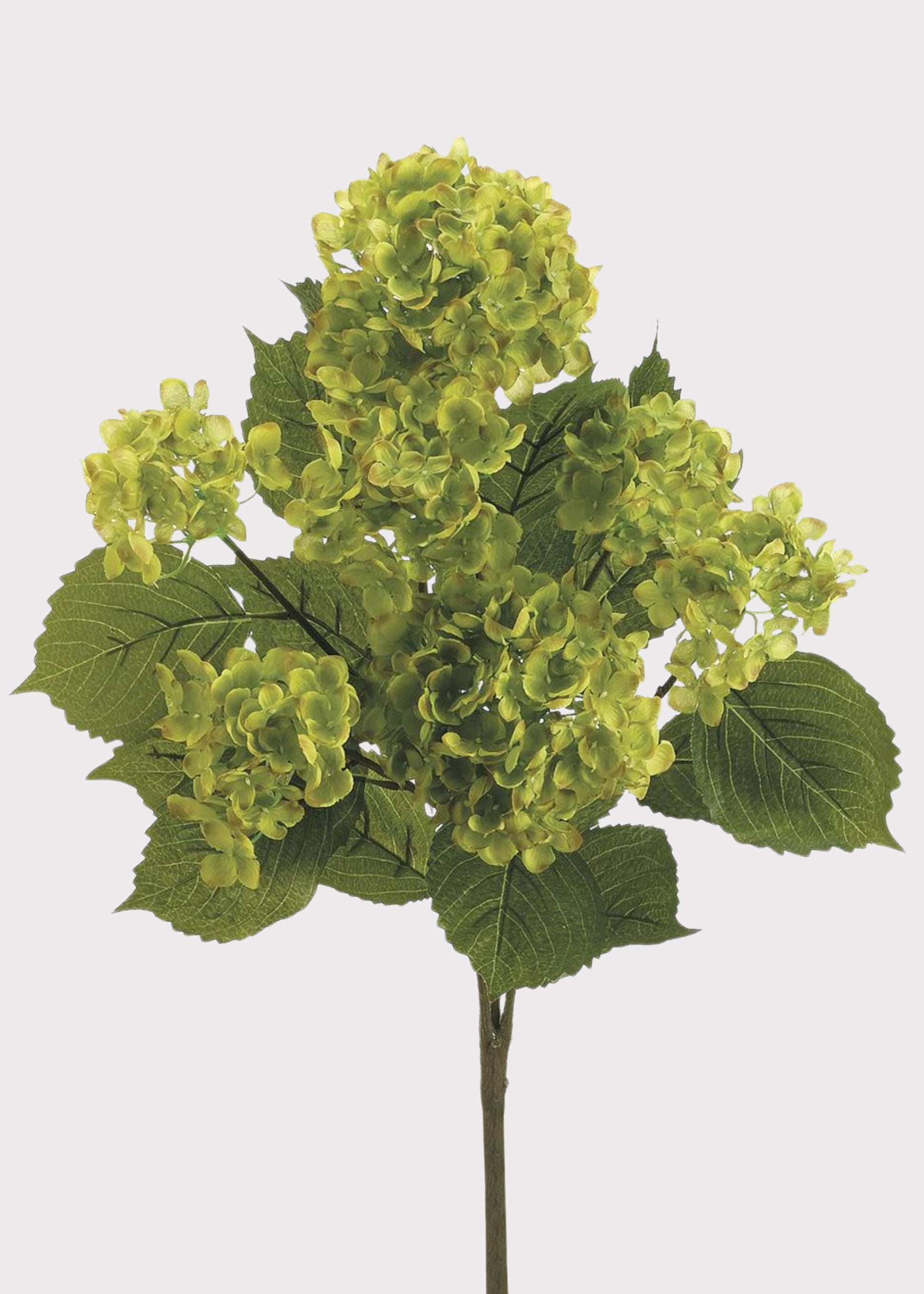 Green Blooming Artificial Hydrangea Bush