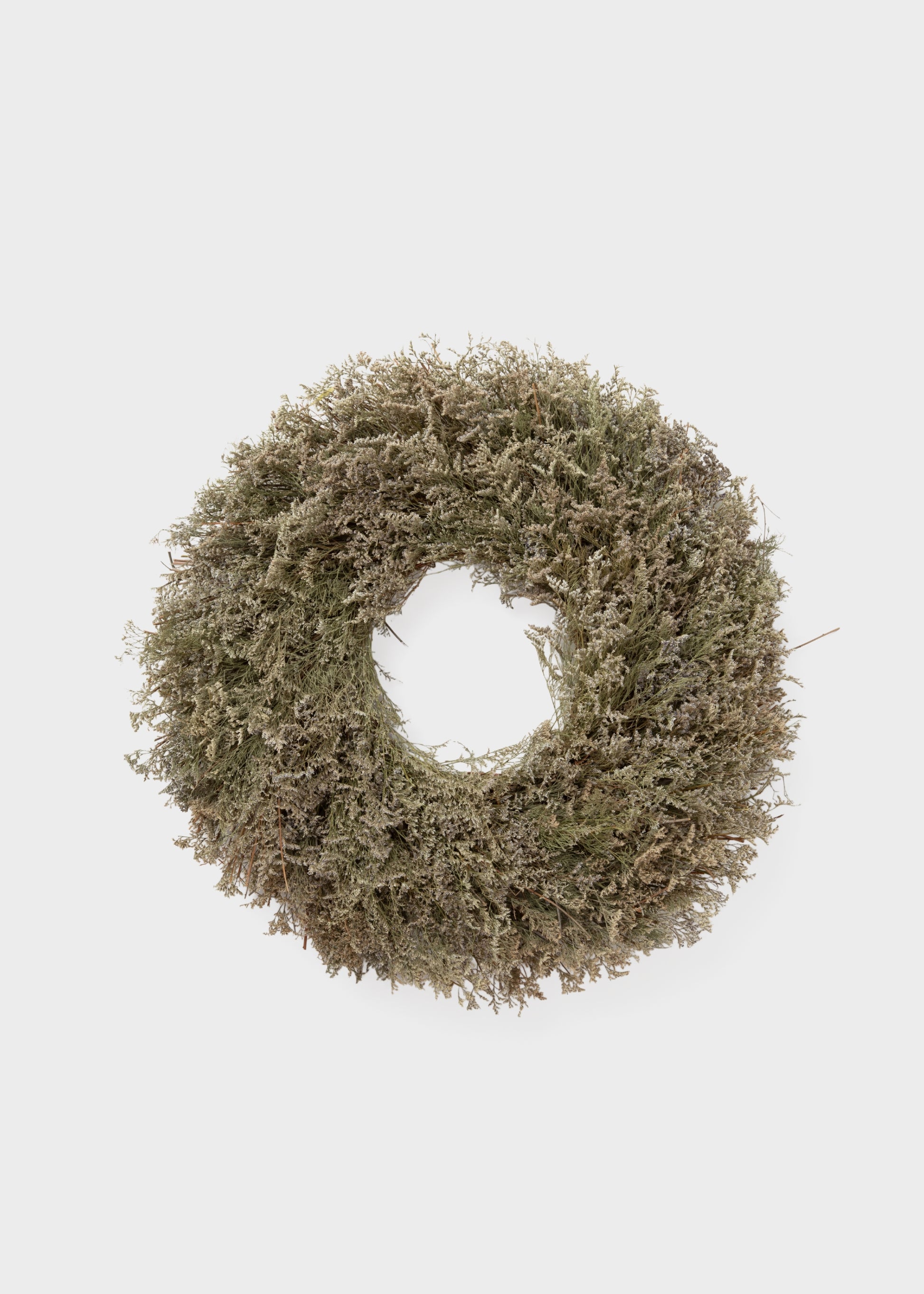 Natural Dried Caspia Flower Wreath