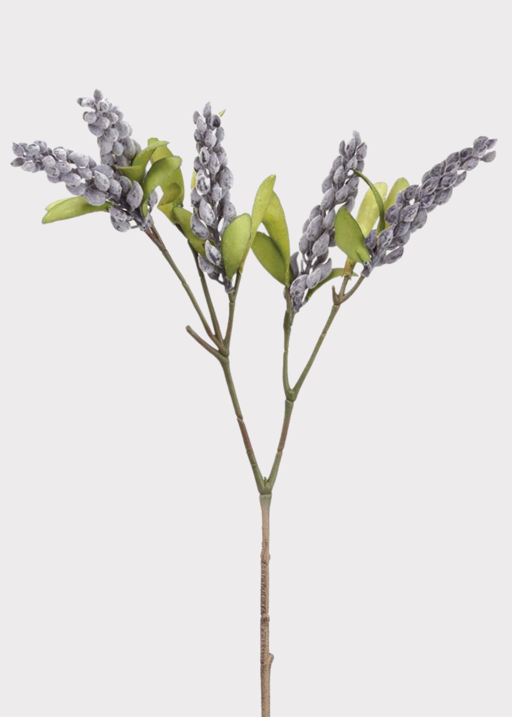 Artificial Berry Cluster Branch in Blue Grey 