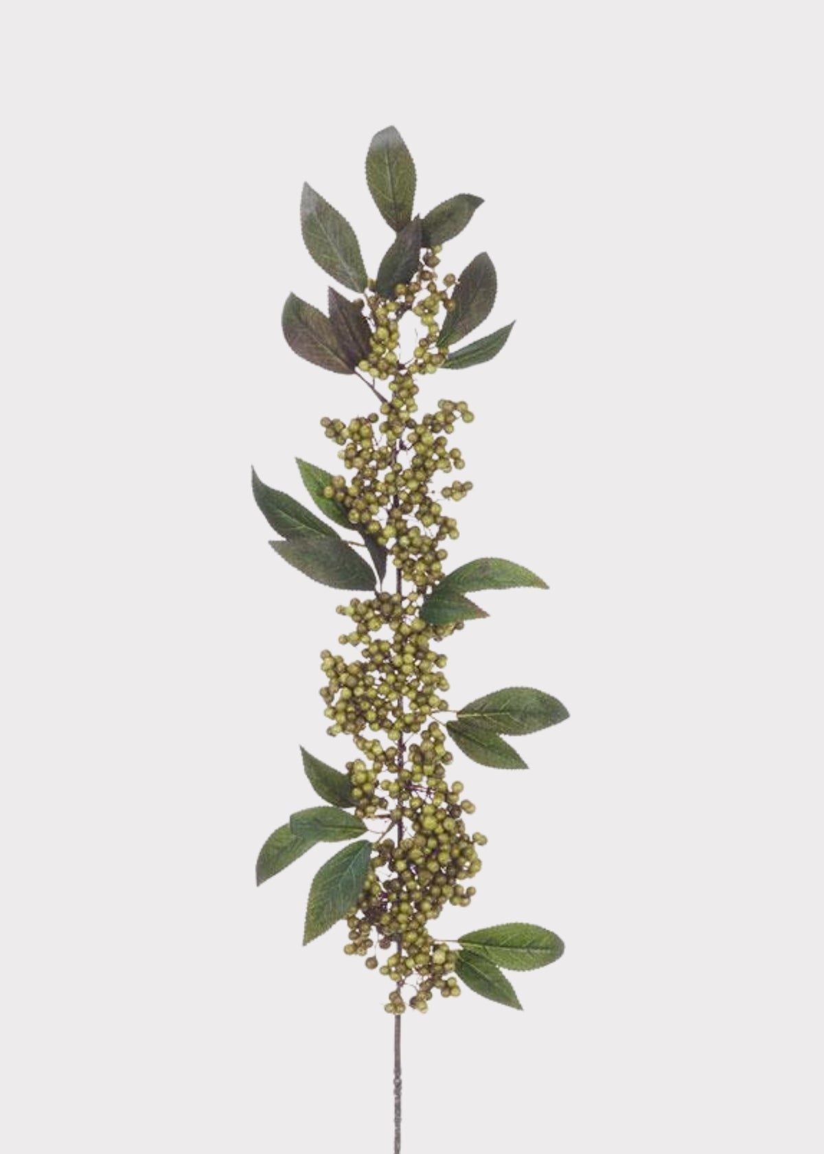 Olive Green Artificial Hanging Berry Branch