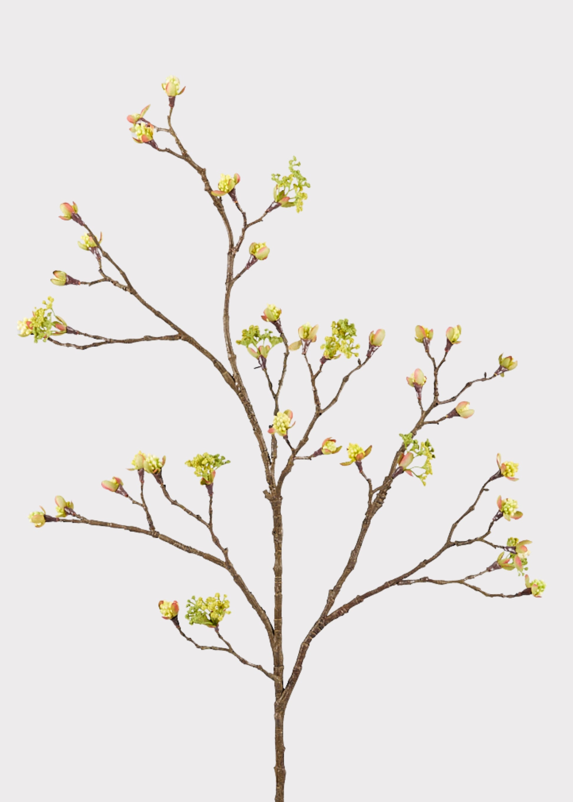 Afloral Faux Spring Flowers Tall Cream Yellow Blossom Branch