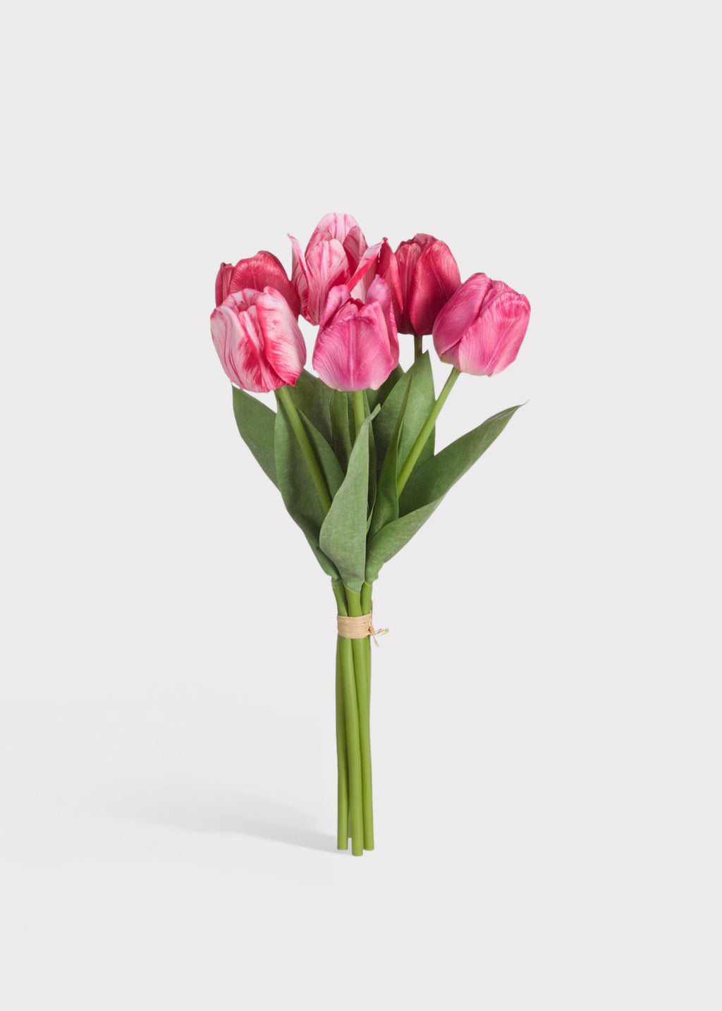 Dark Pink Fake Tulip Flower Bundle