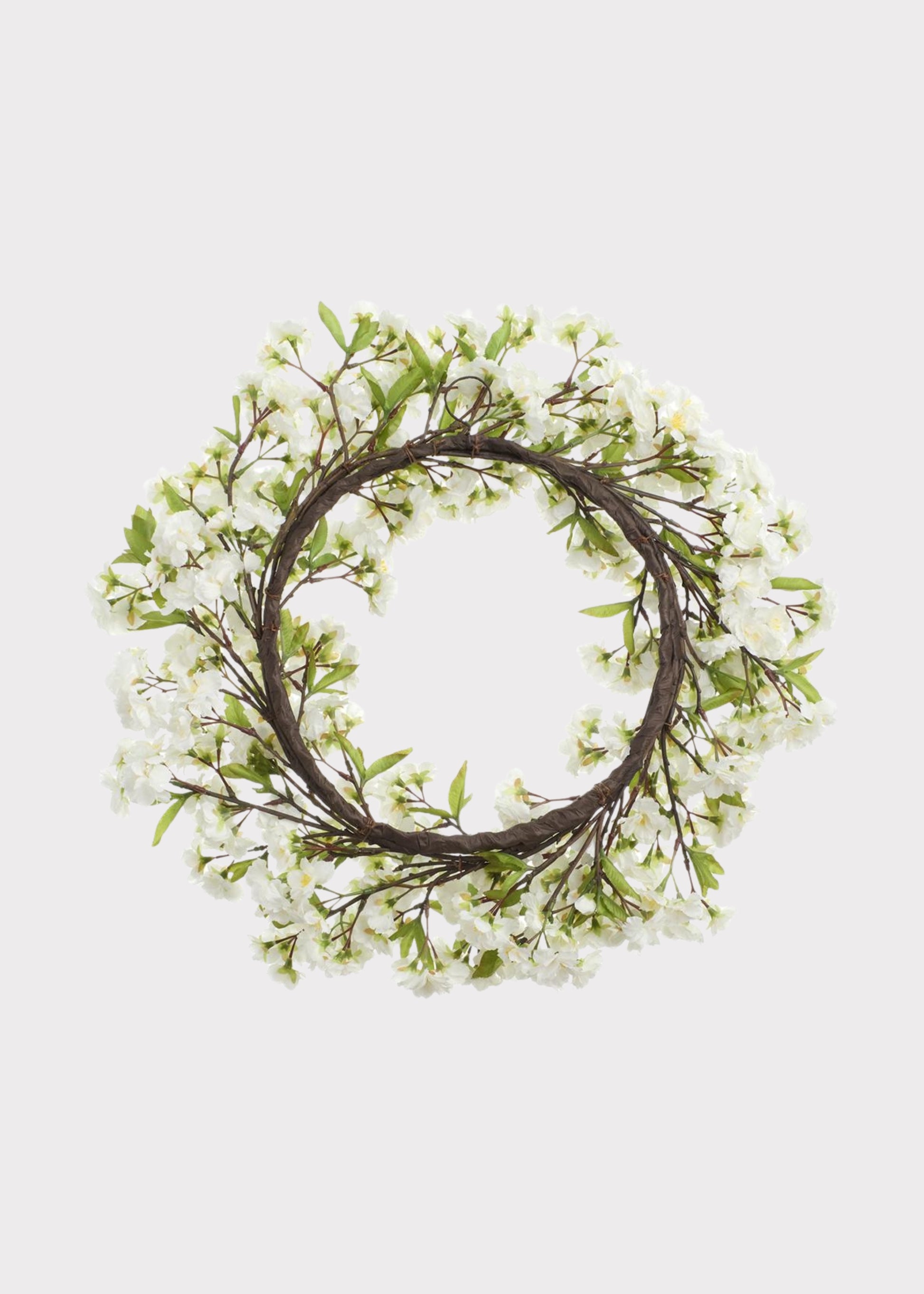 Back of Fake Cherry Blossom Wreath