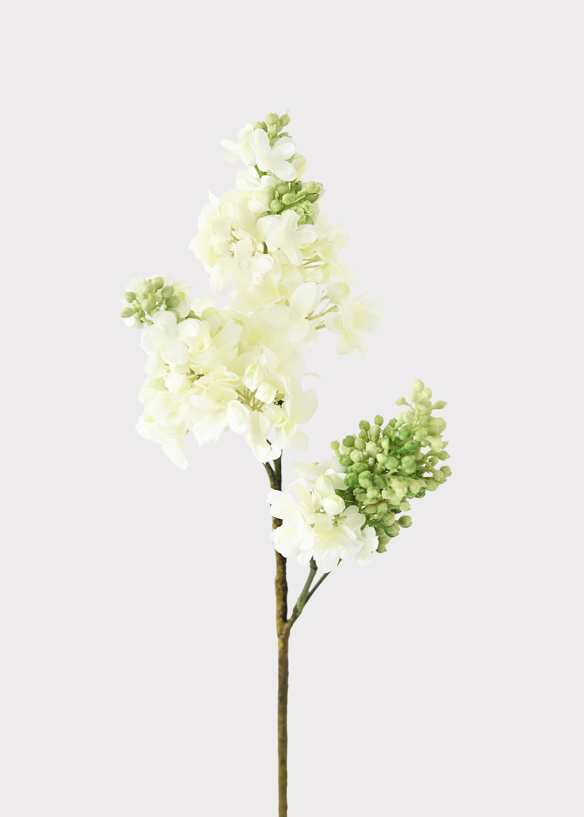 Faux Lilac Flower in Cream at Afloral