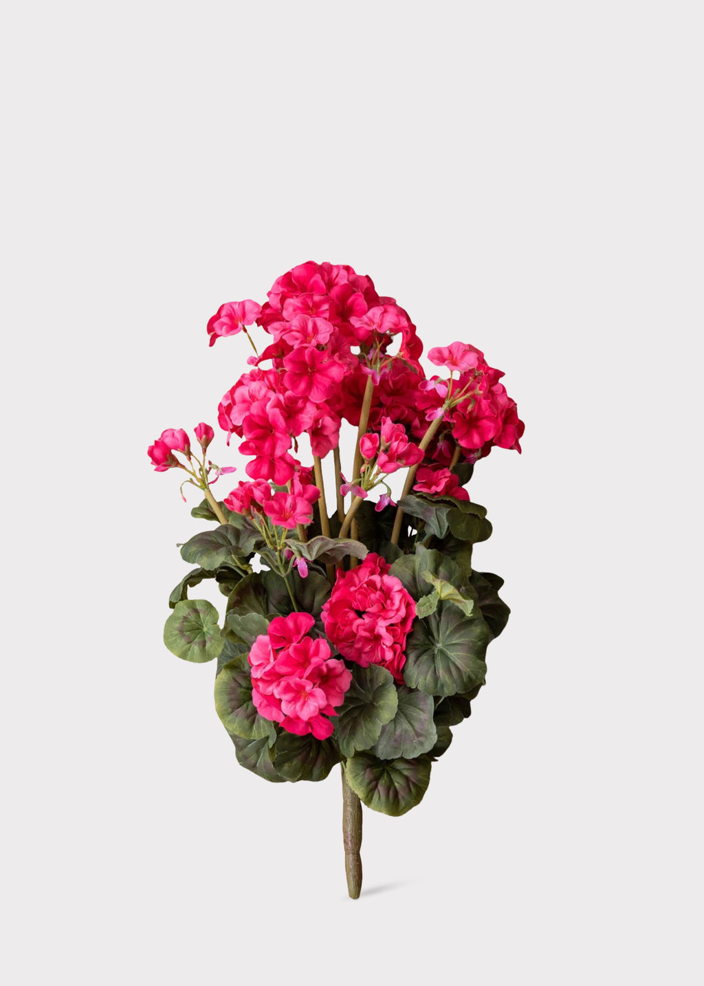 Fake Geranium Bush in Dark Pink