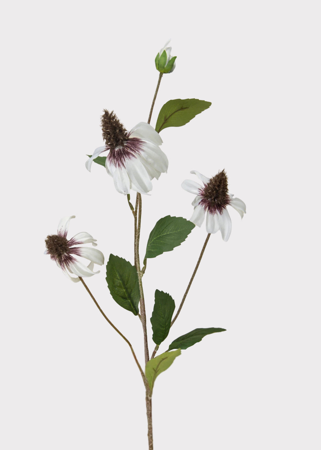 White Artificial Black-Eyed-Susan Wildflowers