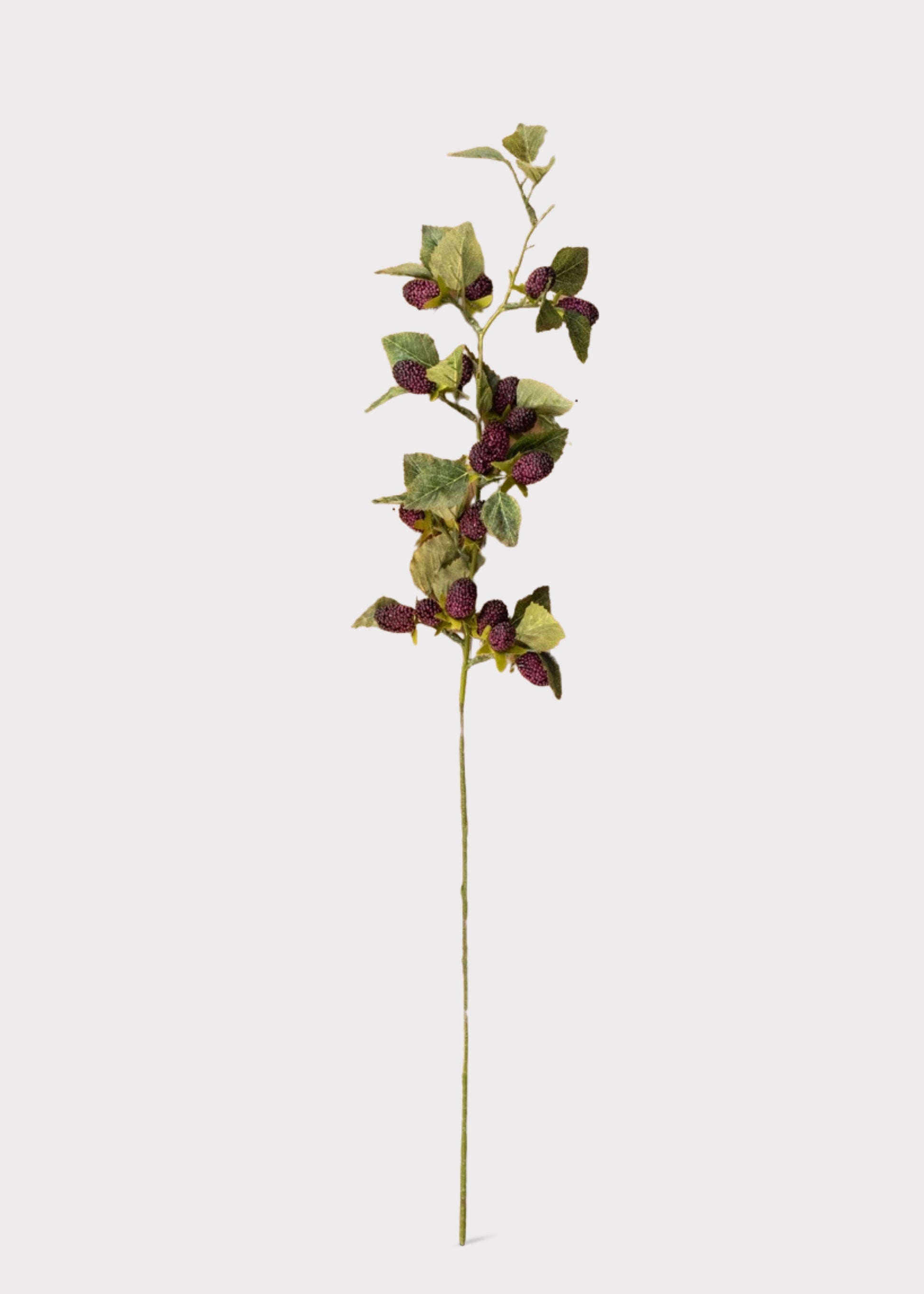 Dark Purple Faux Mulberry Branch