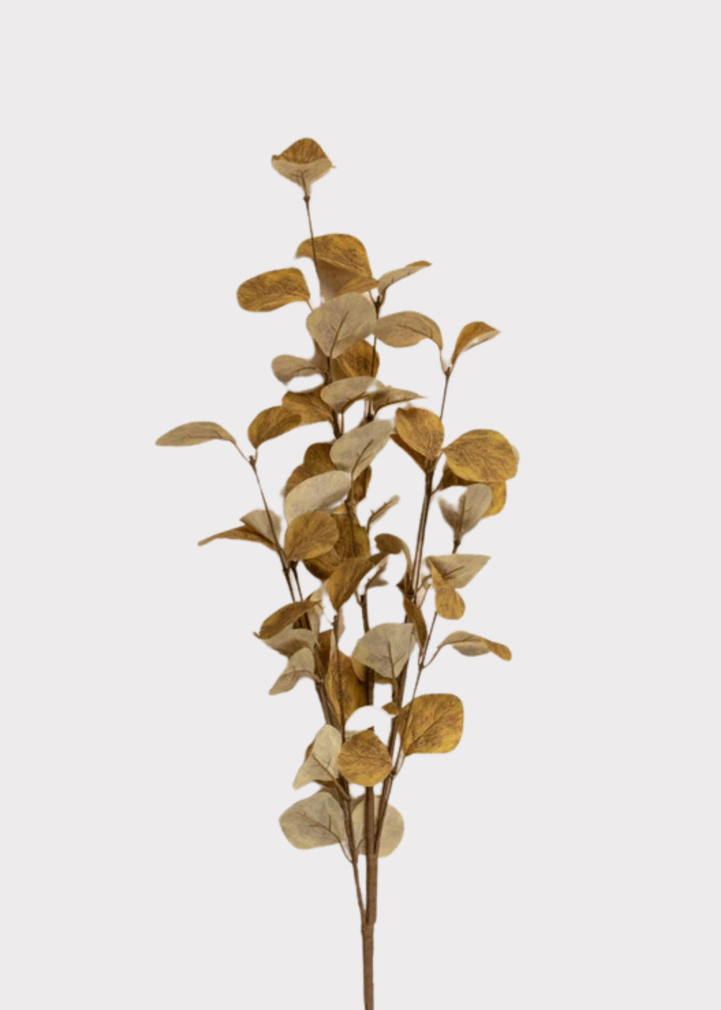 Autumn Yellow Artificial Eucalyptus Leaf Branch 