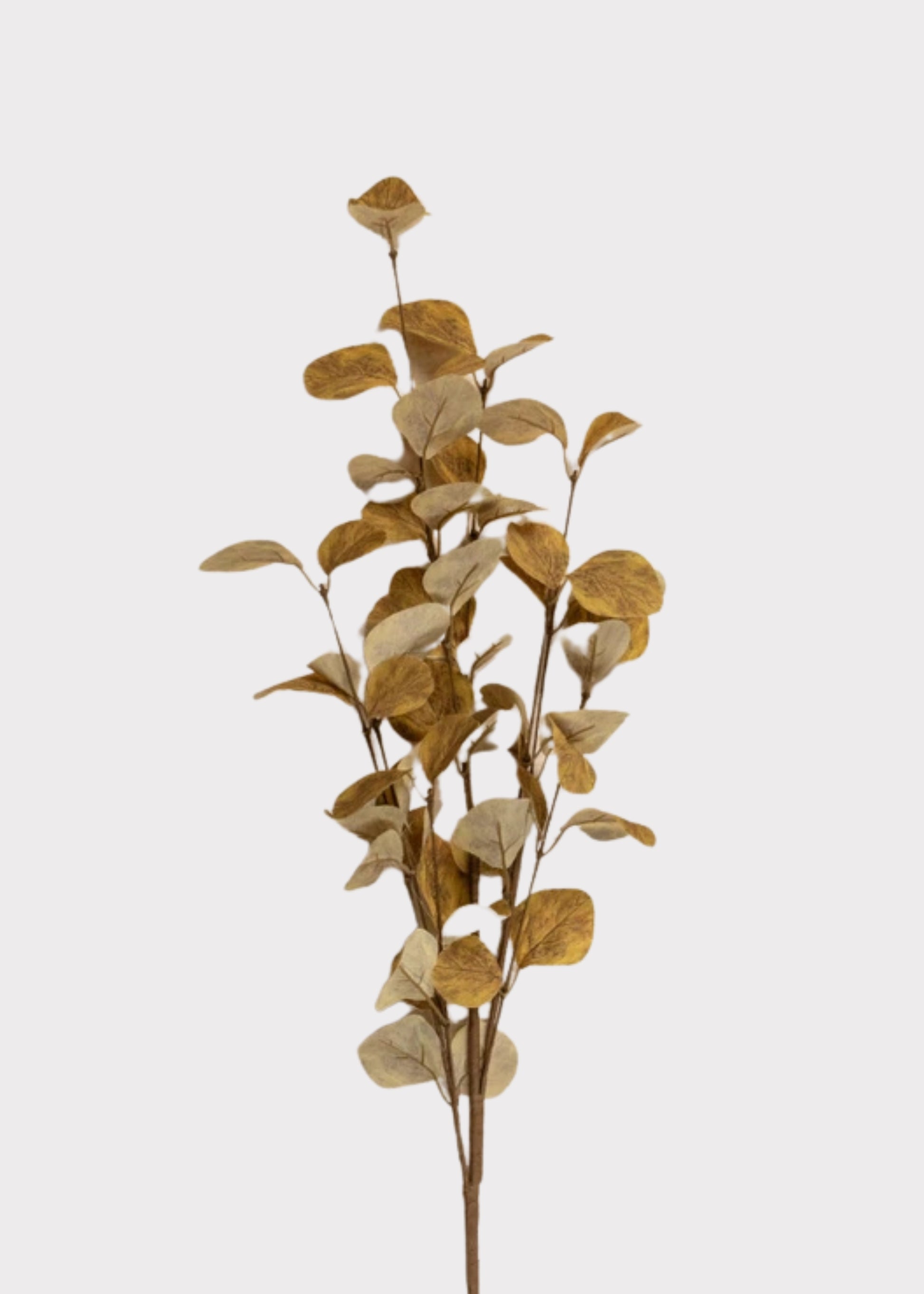 Autumn Yellow Artificial Eucalyptus Leaf Branch 
