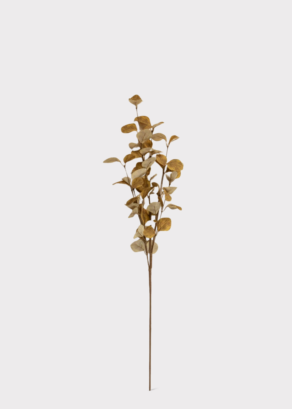 Artificial Eucalyptus Leaf Branch in Mustard Yellow