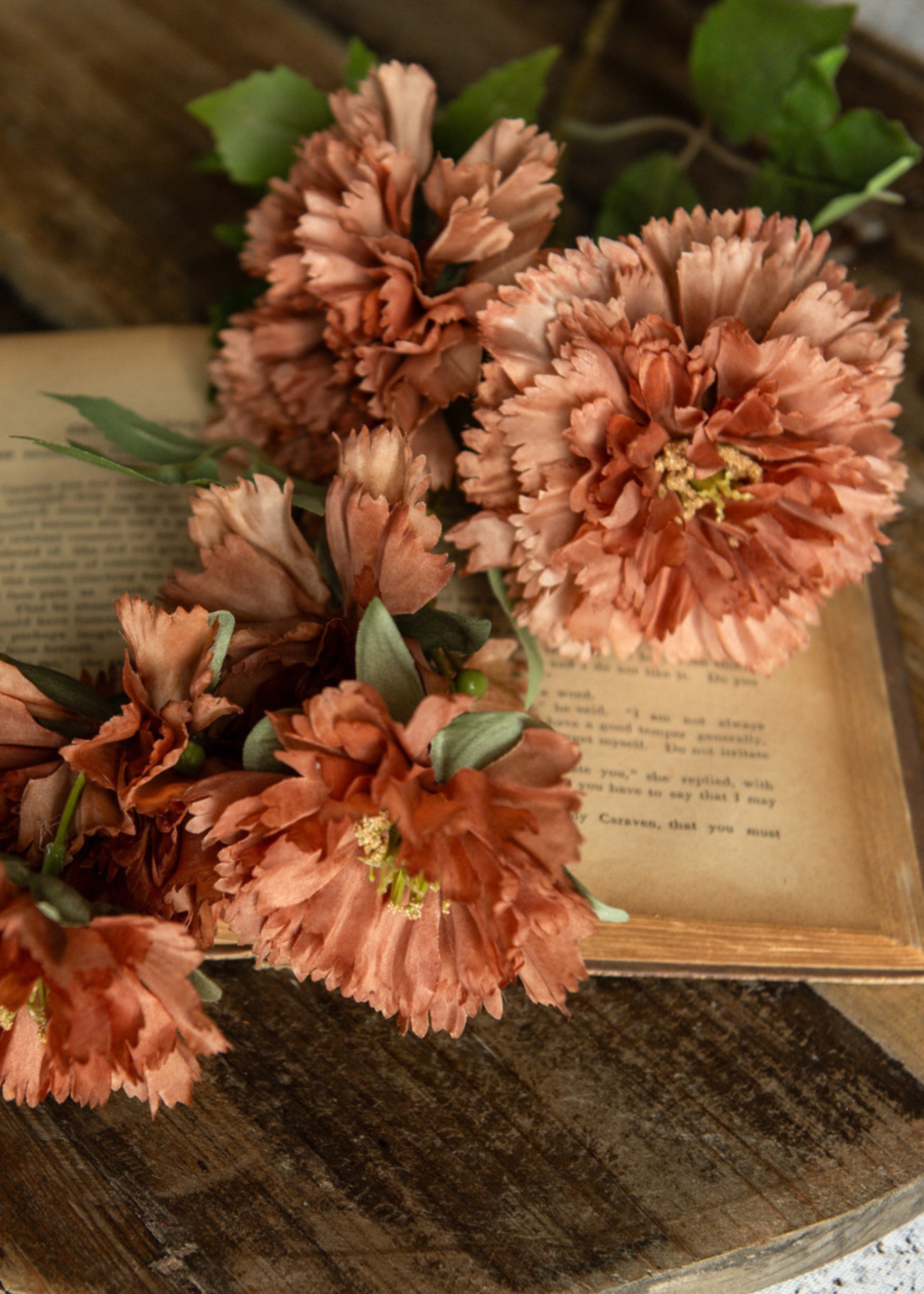 Brown Artificial Carnations