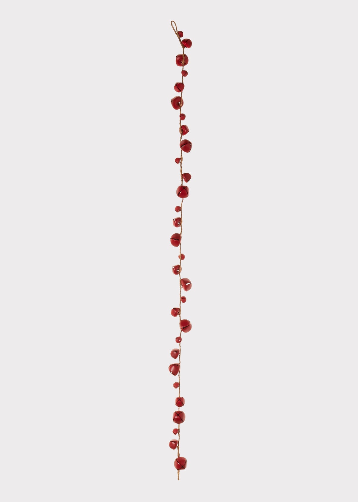Red Metal Jingle Bell Garland