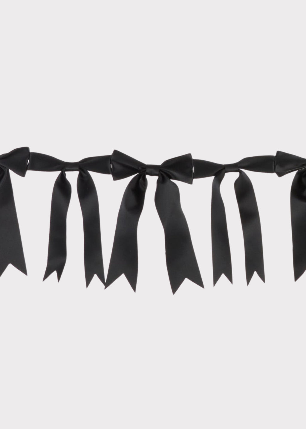 Holiday Bow Garland in Black