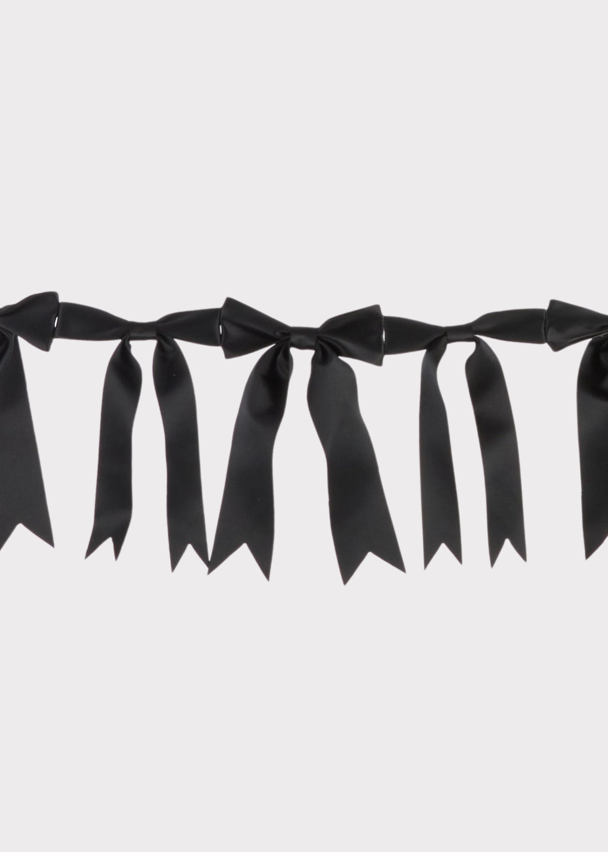 Holiday Bow Garland in Black
