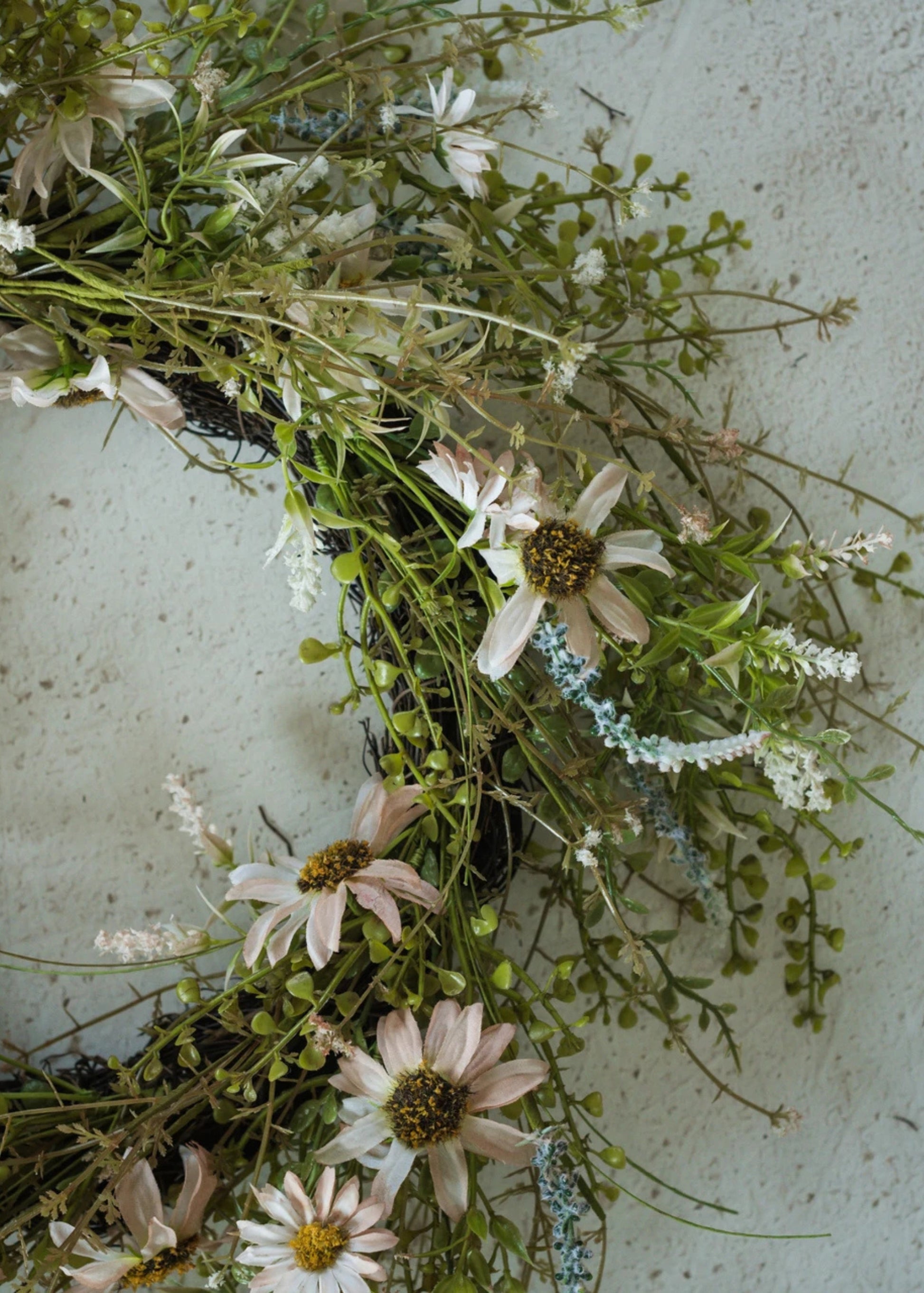 Close-up of Wildflower Wreath