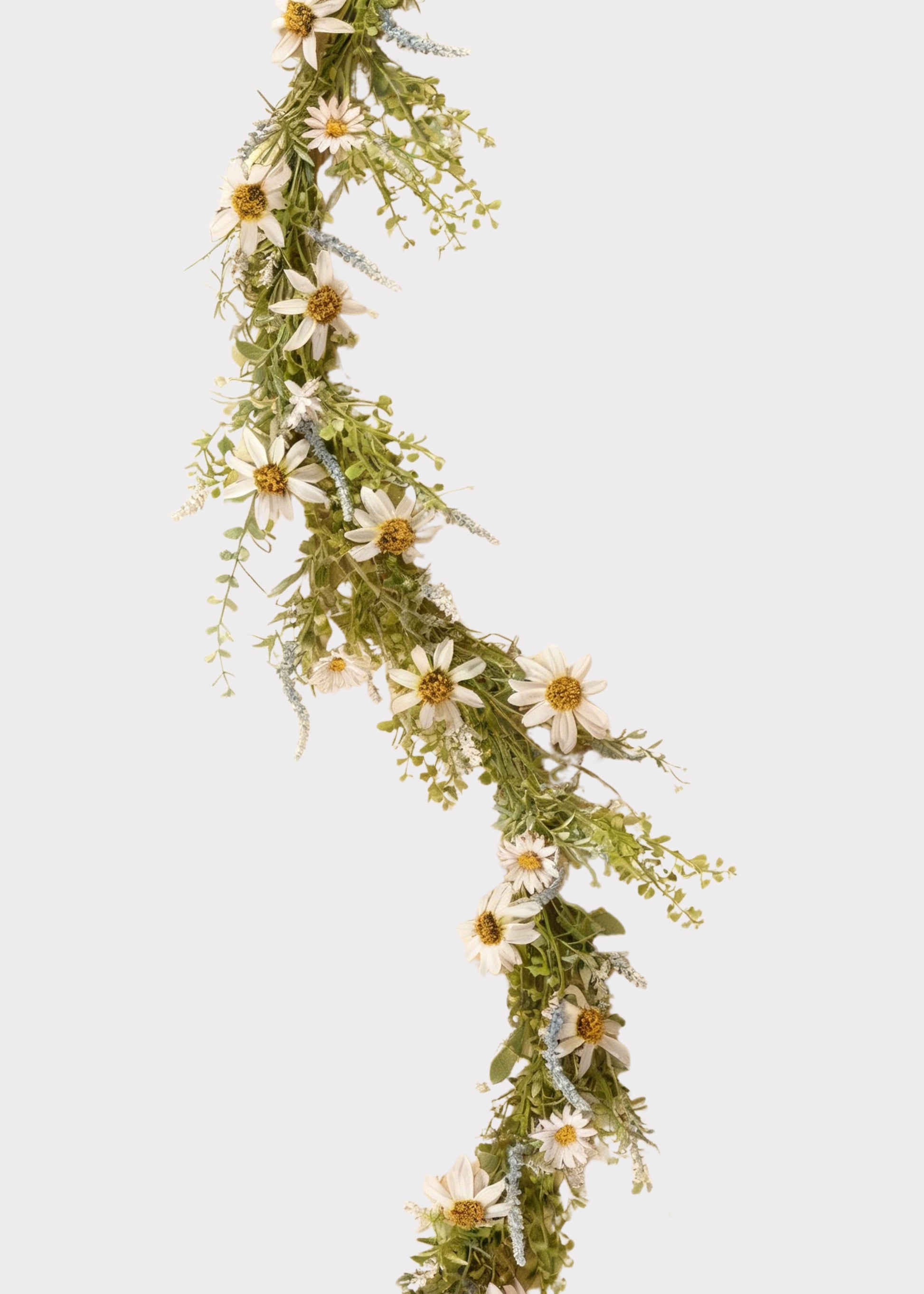 Artificial Wildflower Garland in Pale Pink