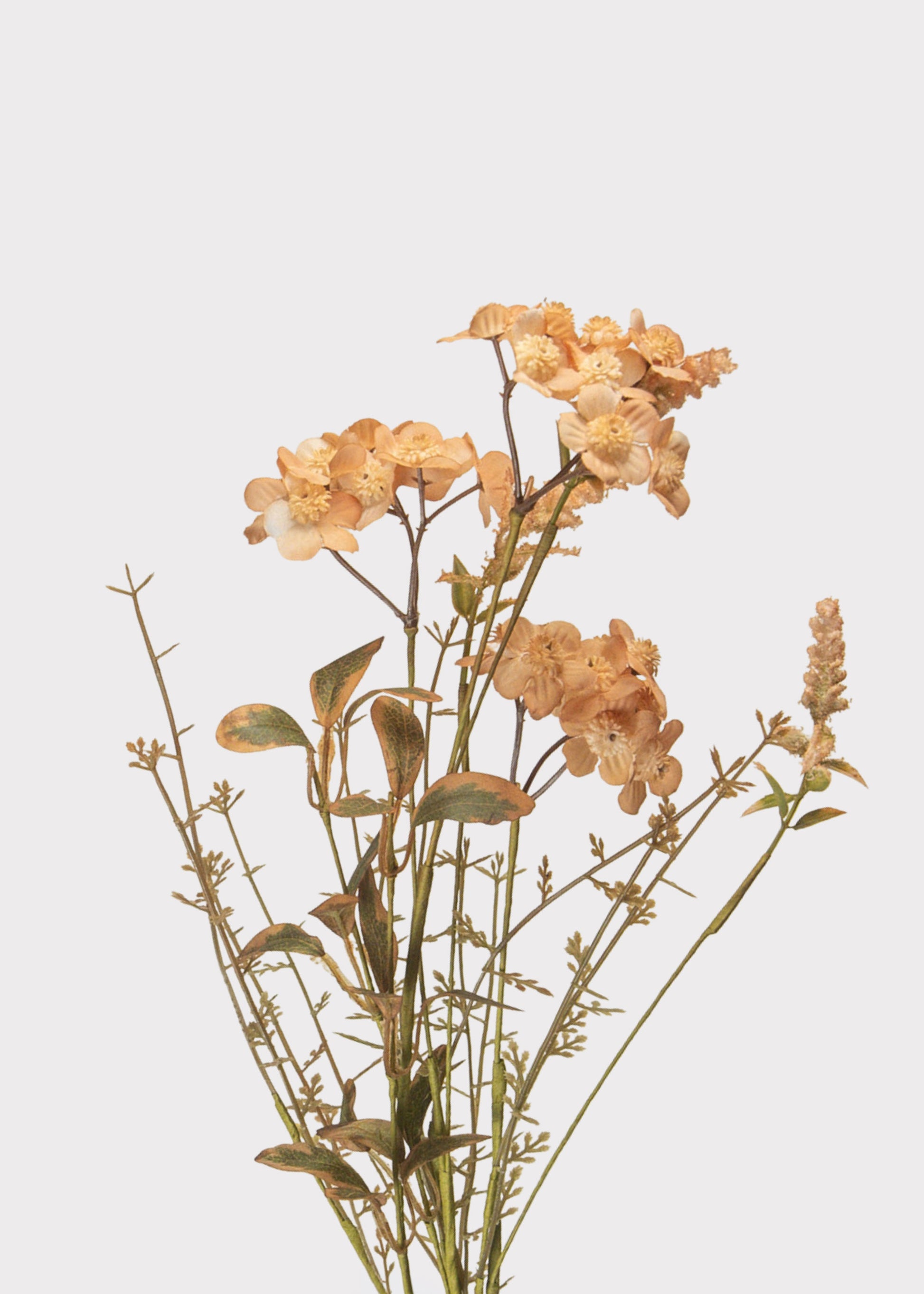 Artificial Wildflower Spray in Vintage Peach