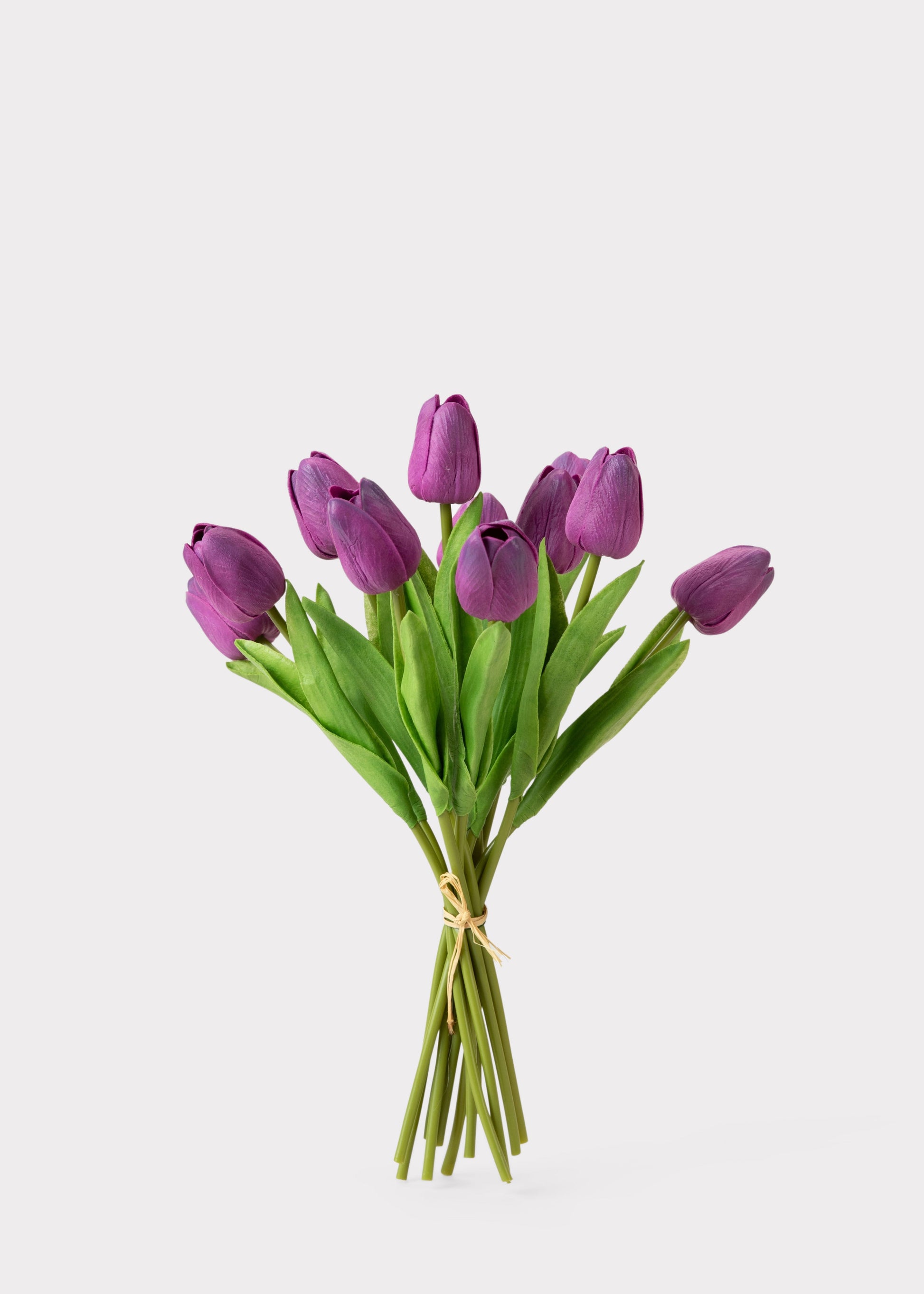 Purple Real Touch Tulip Bundle