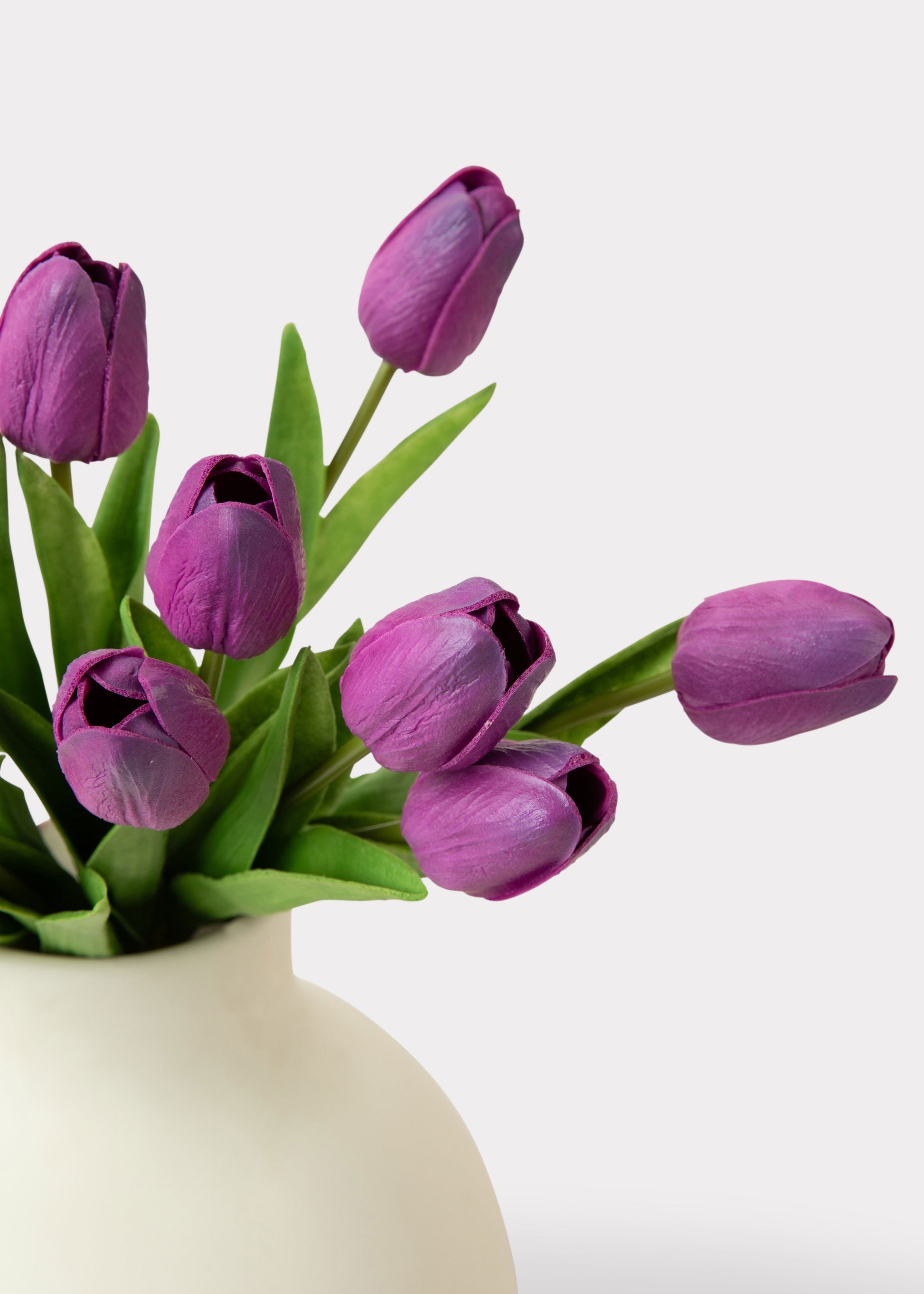 Real Touch Tulips in Purple