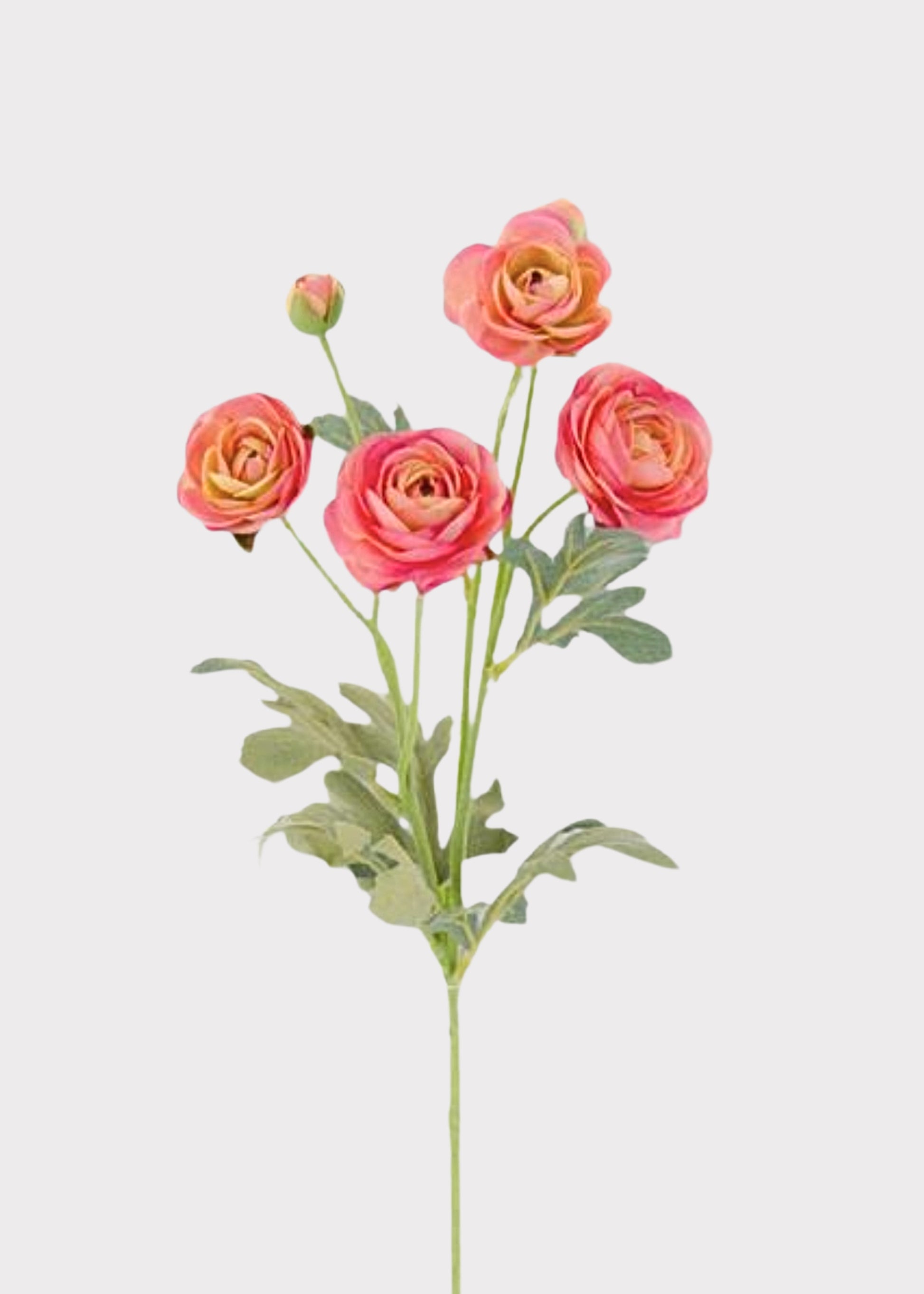 Faux Ranunculus Flowers in Pink 