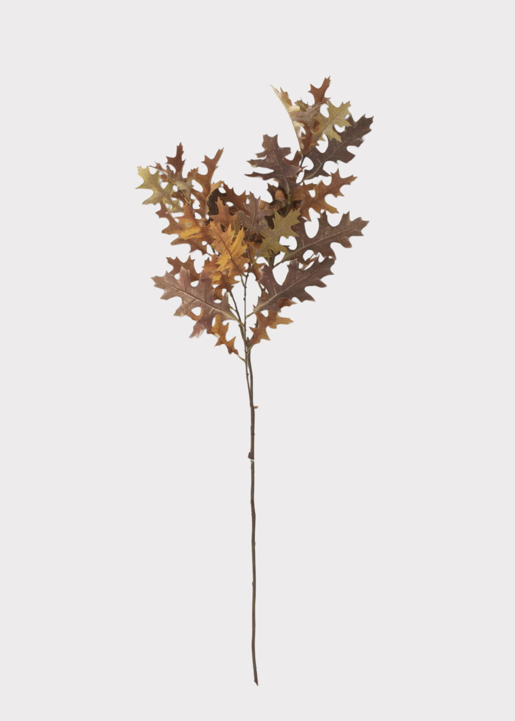 Artificial Autumn Oak Leaf Branch