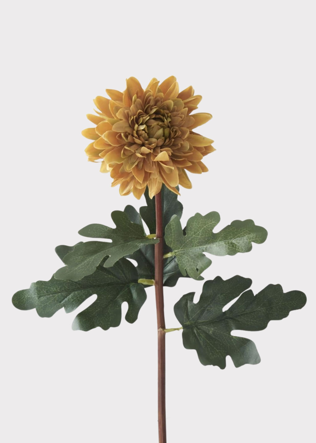 Yellow Artificial Dahlia Flower