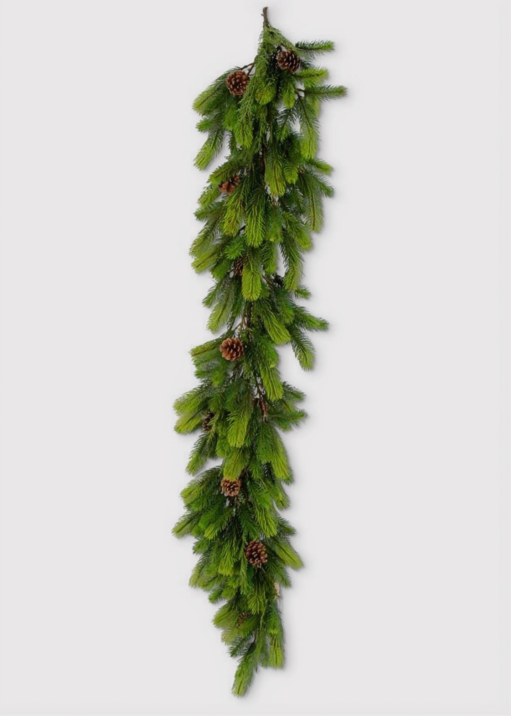 Real Touch Pine Garland with Cones
