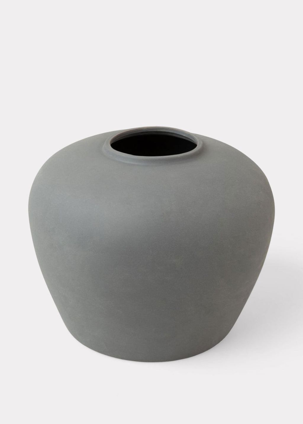Exclusive Smokey Slate Large Clay Vase at Afloral