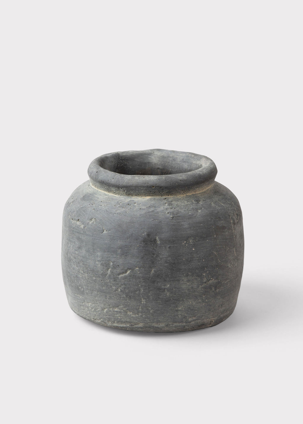 Clay Pots Distressed Clay Vase in Grey at Afloral