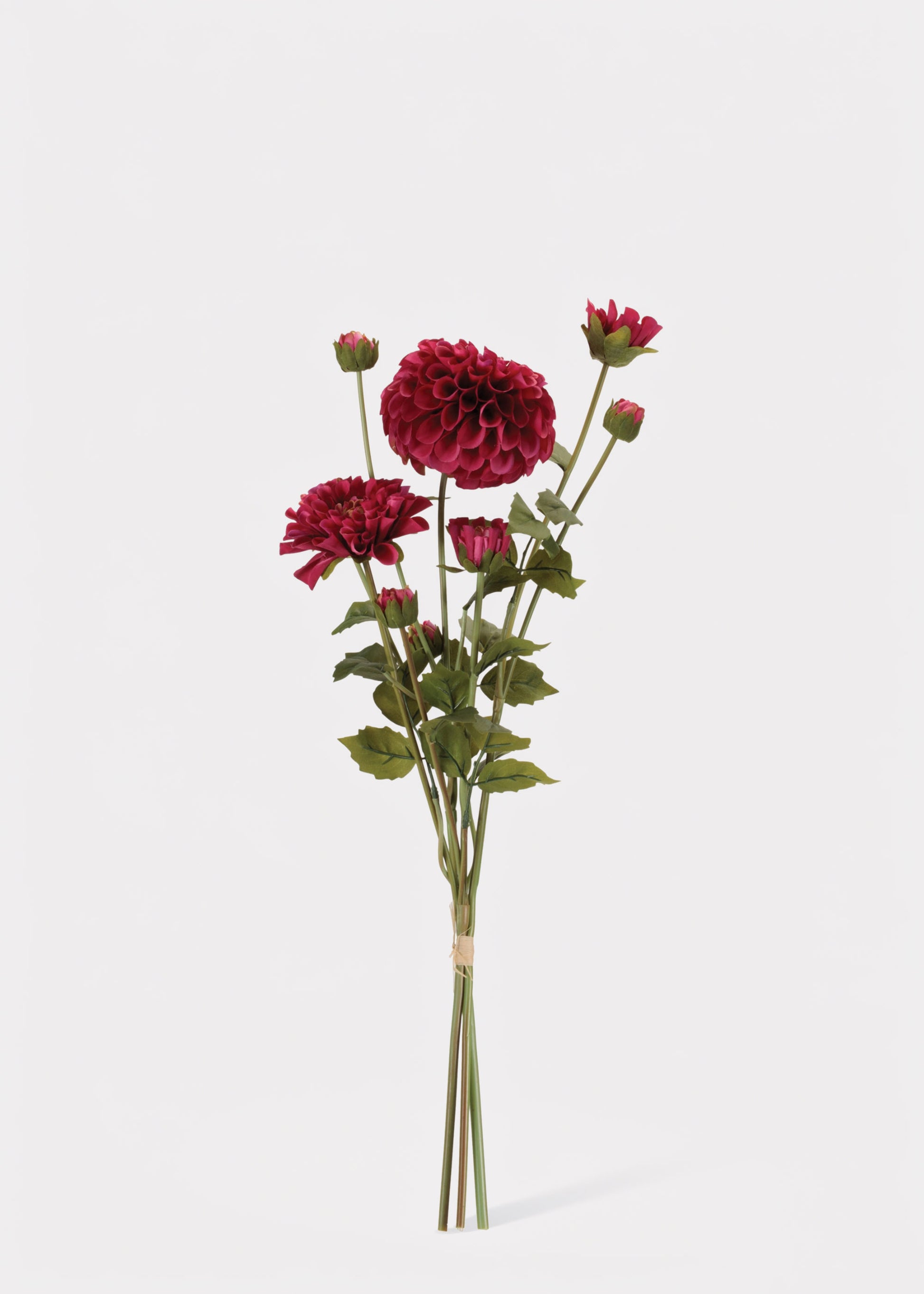 Fuchsia Artificial Zinnia Flower Bundle