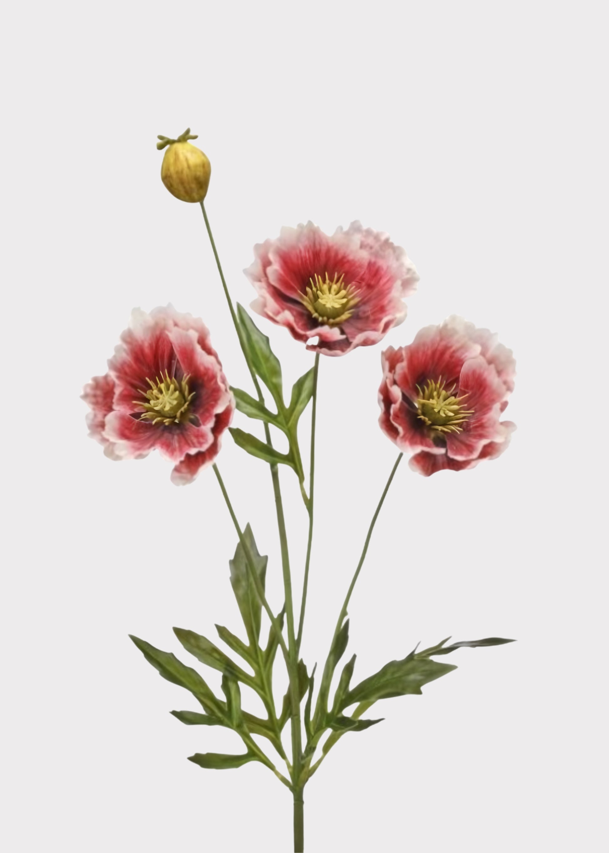 Artificial Poppy Flower Spray