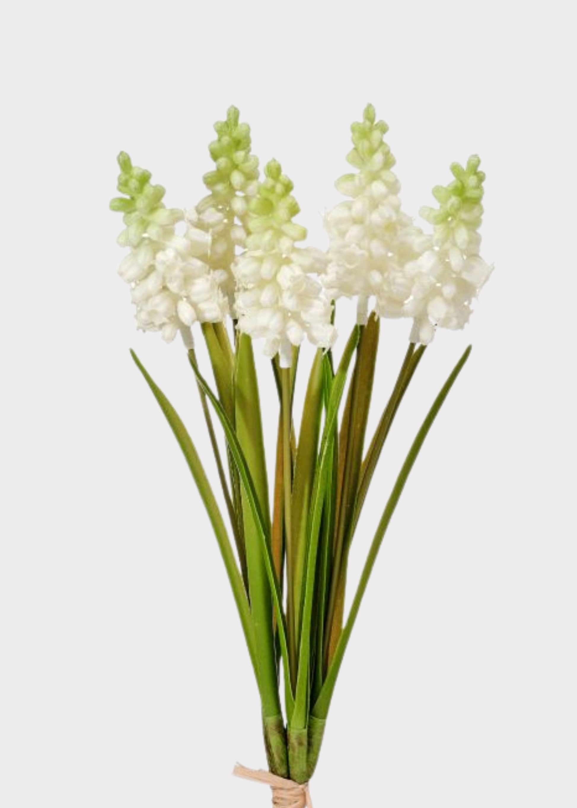 Green White Artificial Grape Hyacinth Bundle
