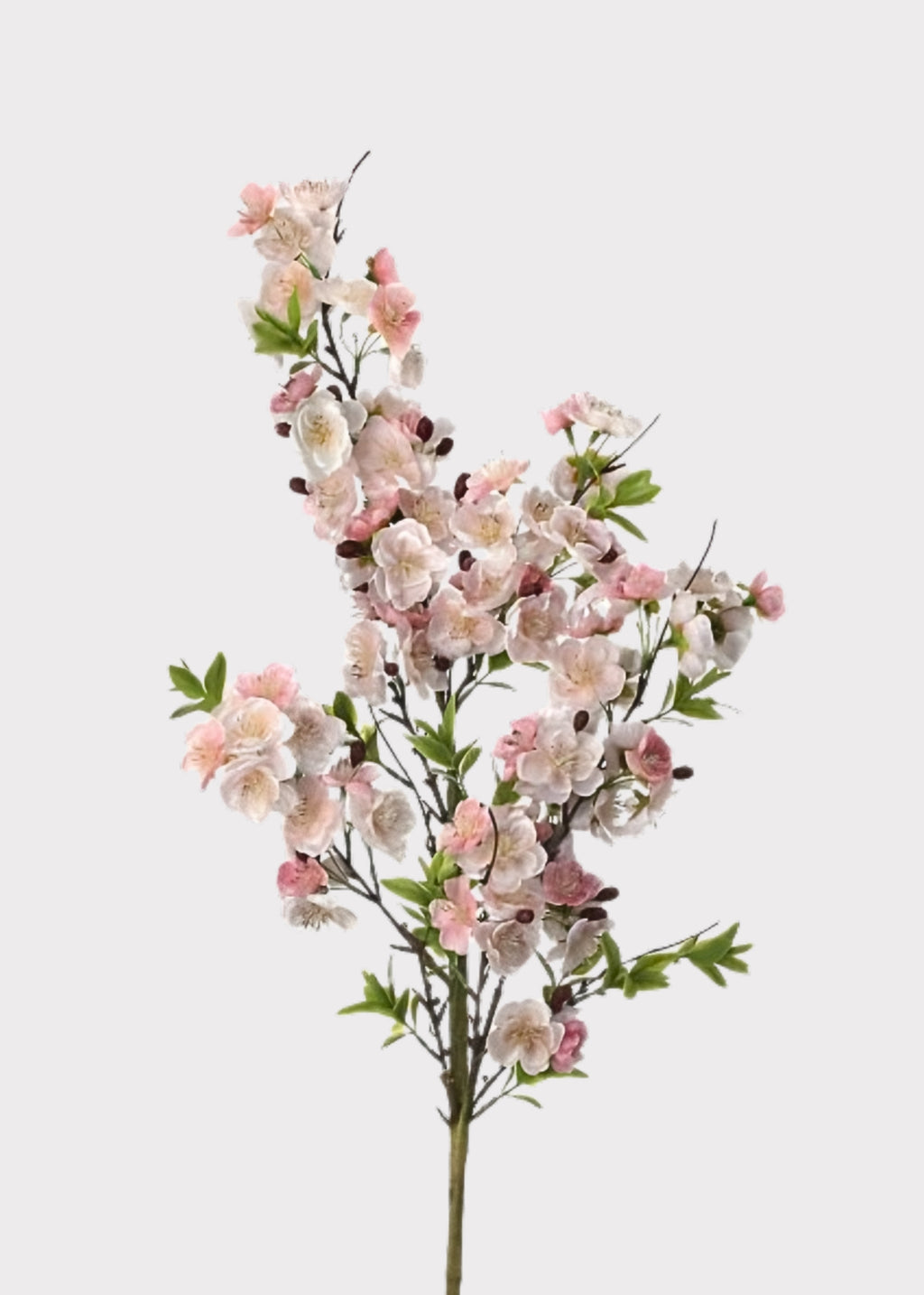 Blush Pink Fake Wild Apple Blossom Flower Branch