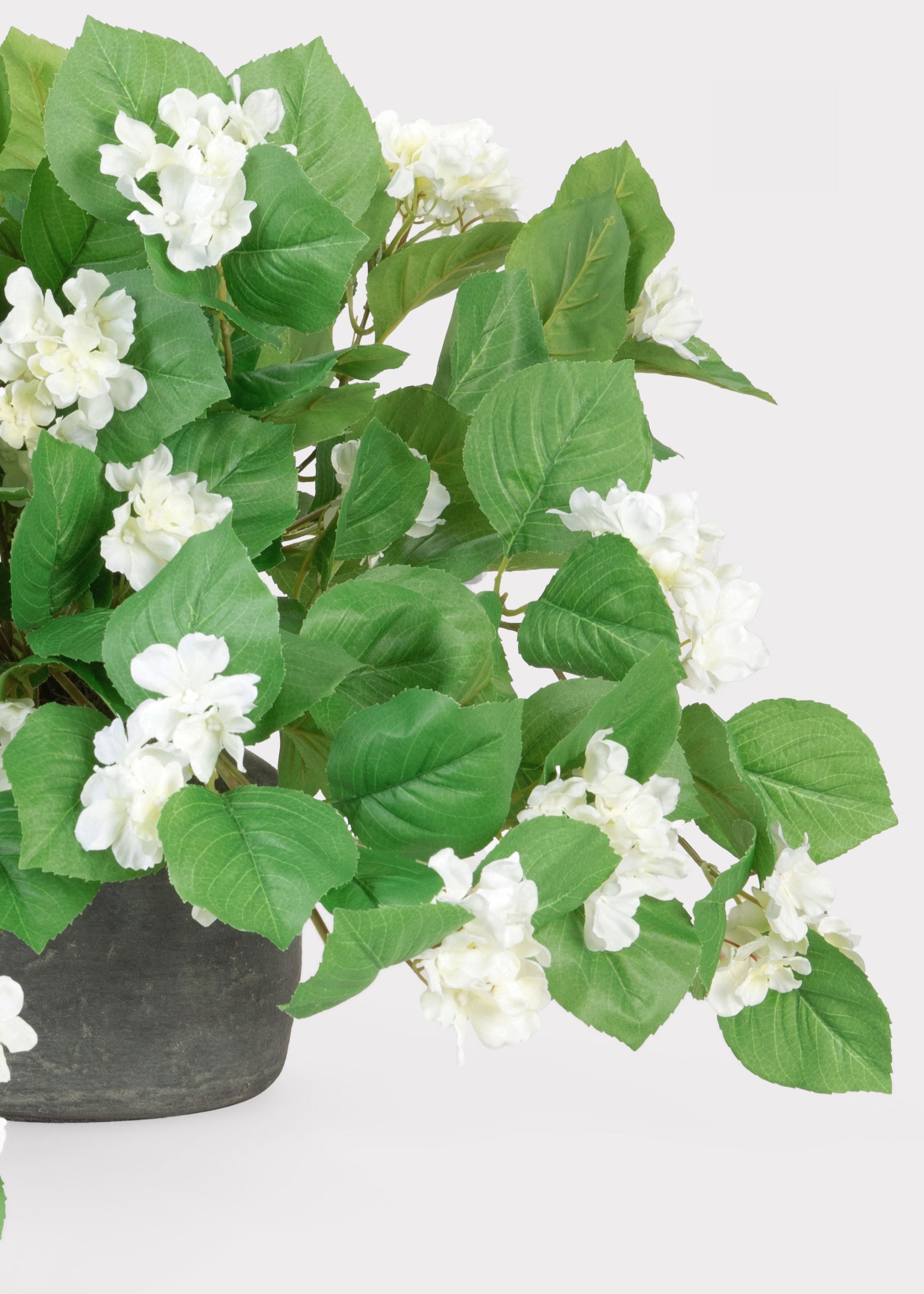 Artificial White Hydrangea Bush